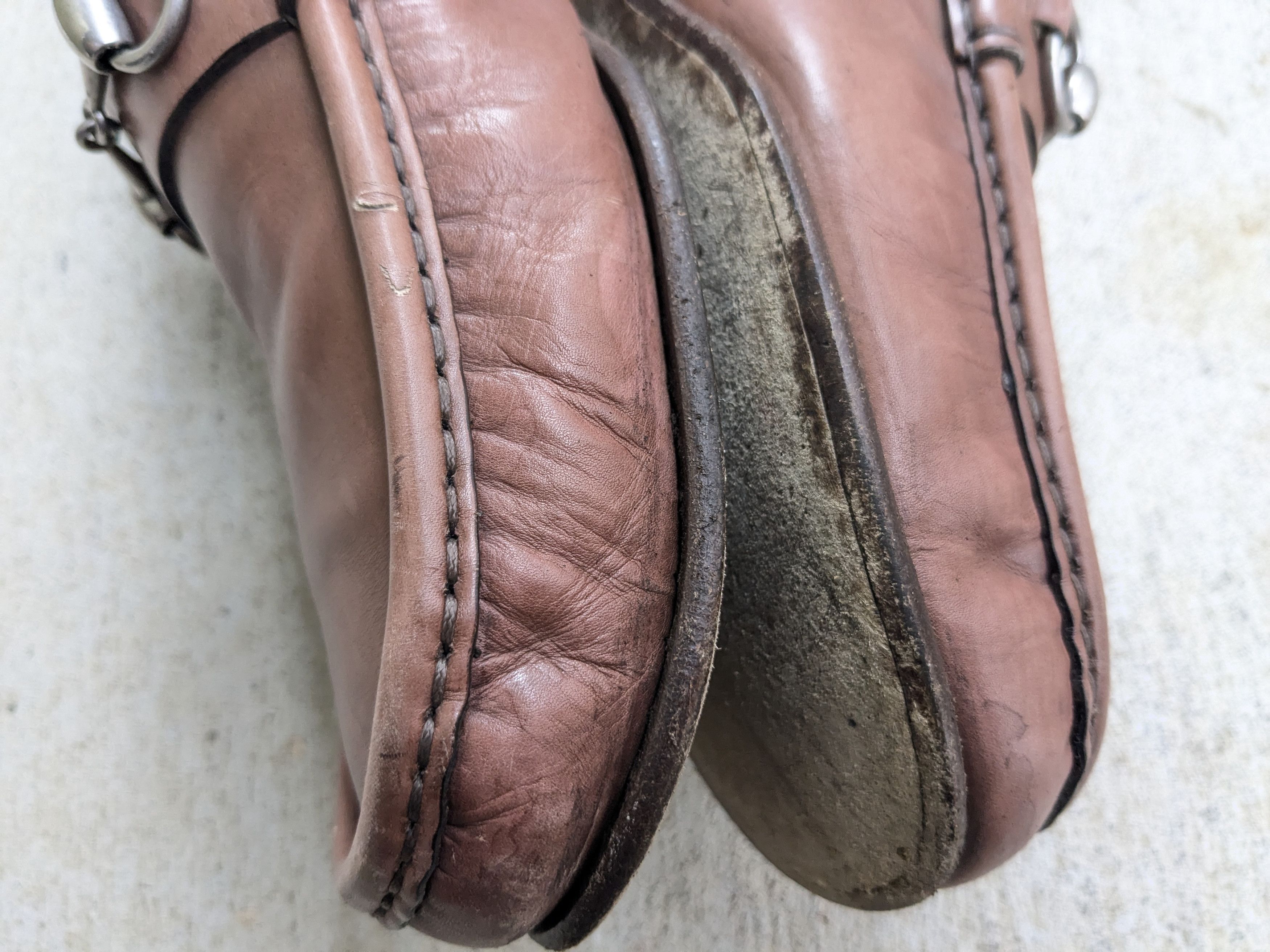 Gucci Gucci Horsebit Loafers Brown Leather 10 Rubber Size US 10 / EU 43 - 8 Thumbnail