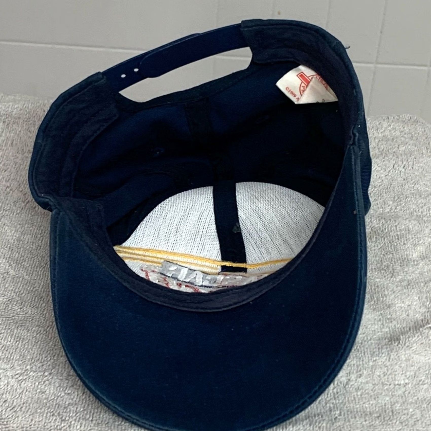 NASCAR VINTAGE 1999 MENS BUSCH NASCAR RACING BIG EMBROIDERED SNAPBACK NICE Baseball Cap One Size Blue Mens Size ONE SIZE - 3 Thumbnail