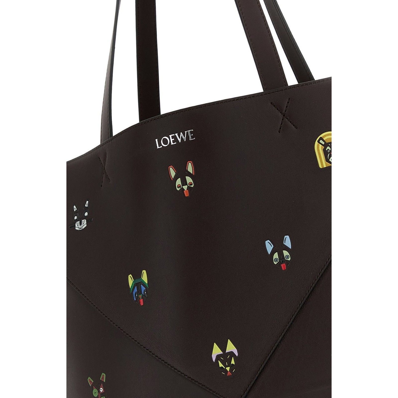 Loewe LOEWE Puzzle Fold Large Brown Tote Bag New And Authentic Size ONE SIZE - 4 Thumbnail