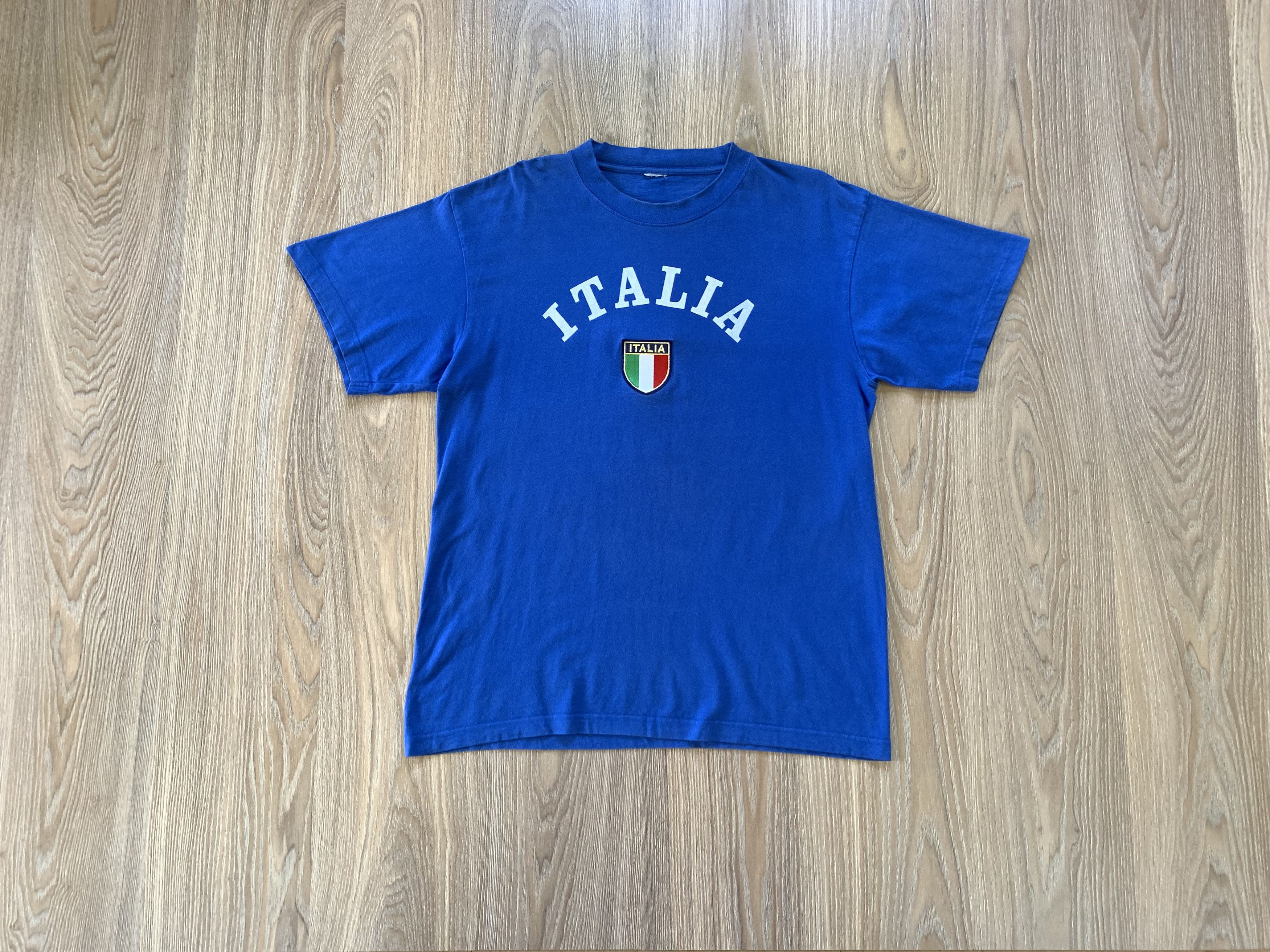 image of Tee x Vintage Italia T Shirt in Blue, Men's (Size Small)