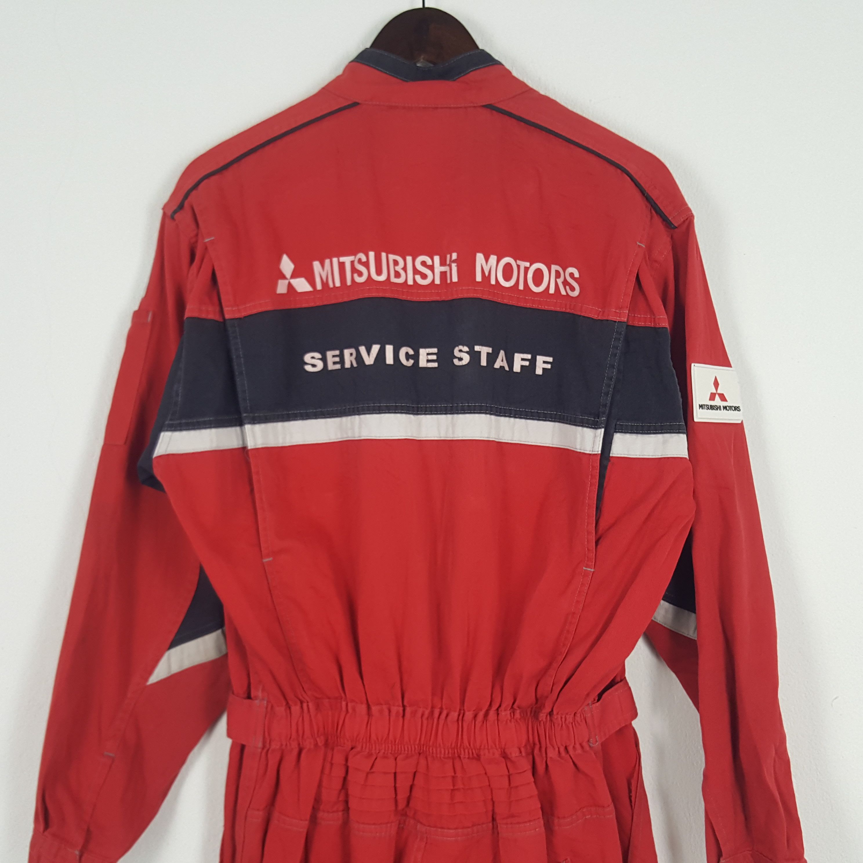 Japanese Brand × Vintage Vintage Mitsubishi Motors Service Staff Coverall Jacket Size US M / EU 48-50 / 2 - 2 Thumbnail