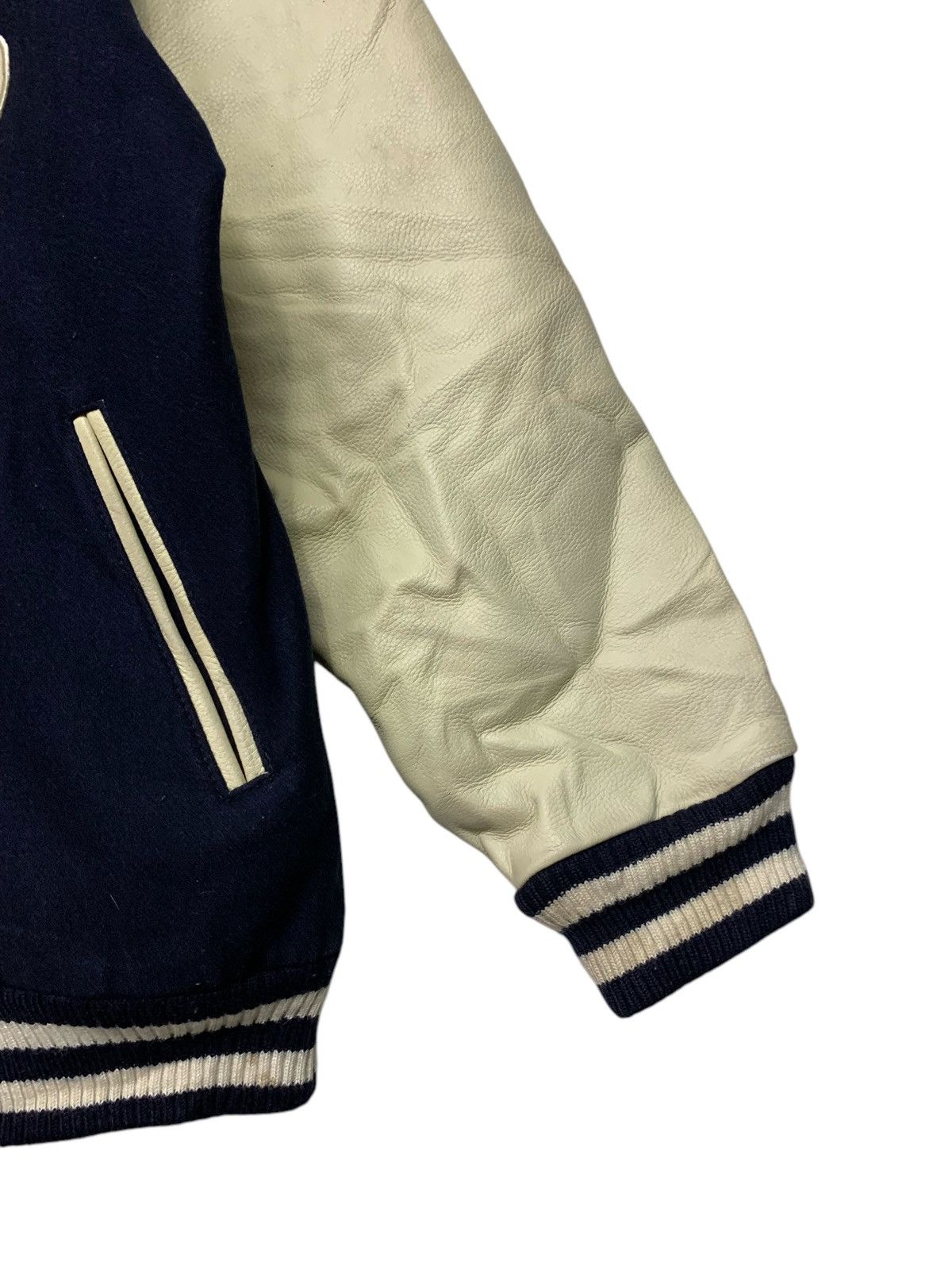 Vintage Vintage U.s Boarder Unlimited Space Varsity Leather Jacket Size US M / EU 48-50 / 2 - 10 Thumbnail