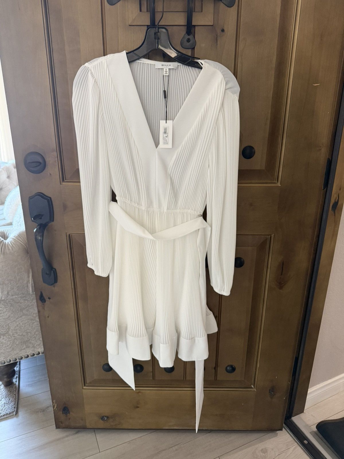 MILLY Milly Solid Pleat Dress Size XS / US 0-2 / IT 36-38 - 1 Thumbnail