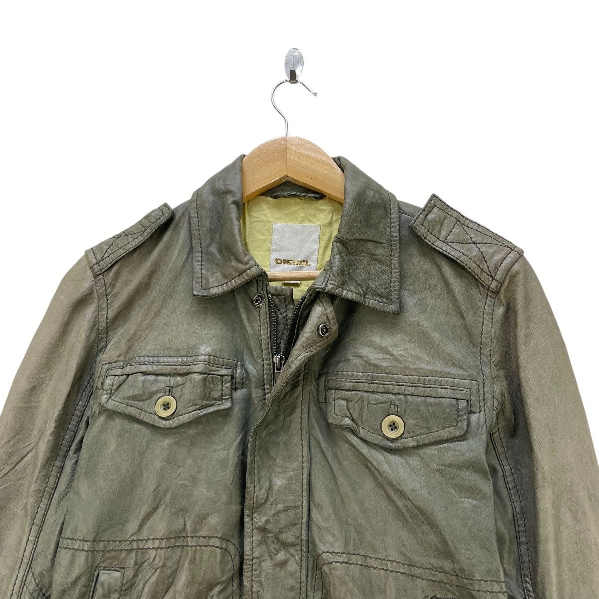 Diesel 💥 Vintage Diesel Lamb leather jacket Size US M / EU 48-50 / 2 - 3 Thumbnail