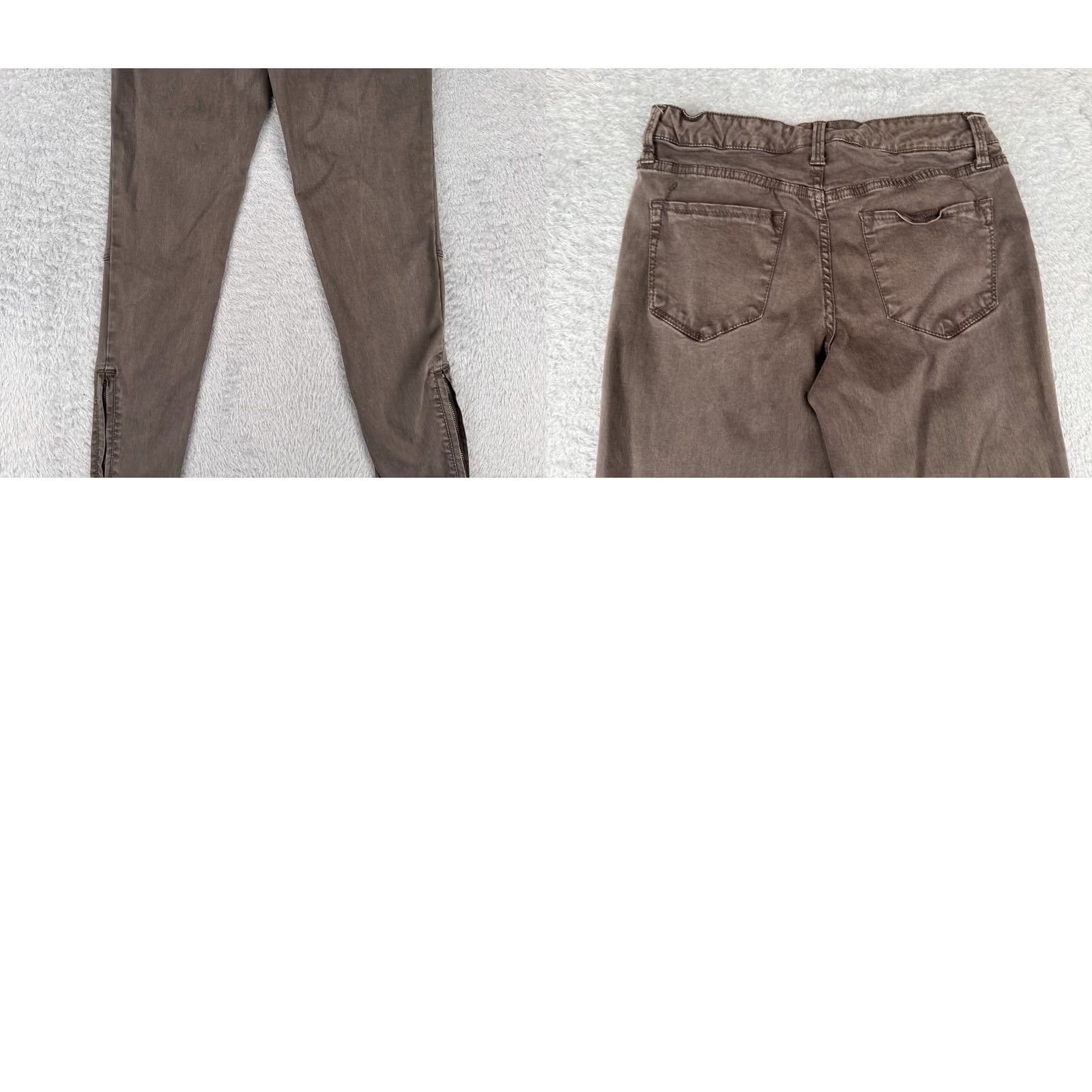 Mossimo VINTAGE Mossimo Jeans Womens Brown Denim Skinny Jegging Mid Rise Ankle Zip 26x28 00 5-Pocket Design Mens? Size 24" / US 00 / IT 34 - 10 Thumbnail