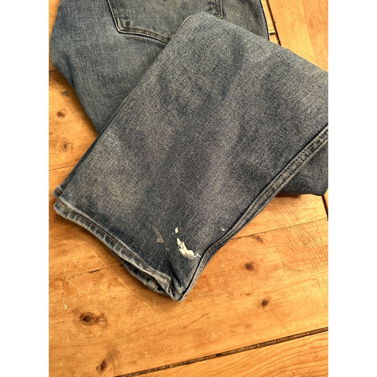 Levi's Levi's Jeans Mens 31x30 Regular Taper Blue Denim Dark Wash Workwear Fit Size US 31 - 5 Thumbnail