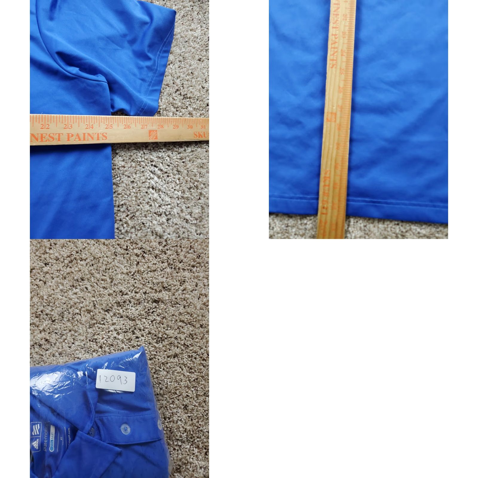Adidas Adidas Golf Polo Shirt Mens XL Blue Puremotion CoolMax Vented Short Sleeve Collared Size US XL / EU 56 / 4 - 8 Thumbnail