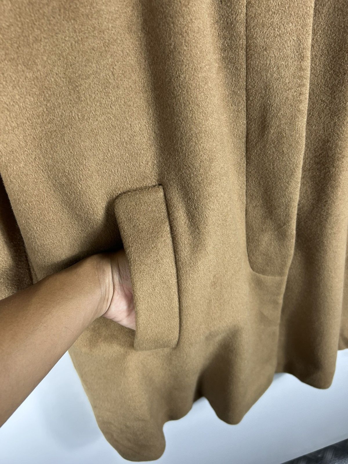 Designer × Krizia × Vintage ⚡️Vintage Perte By Krizia Cashmere Button Long Coat Jacket Size M / US 6-8 / IT 42-44 - 6 Thumbnail