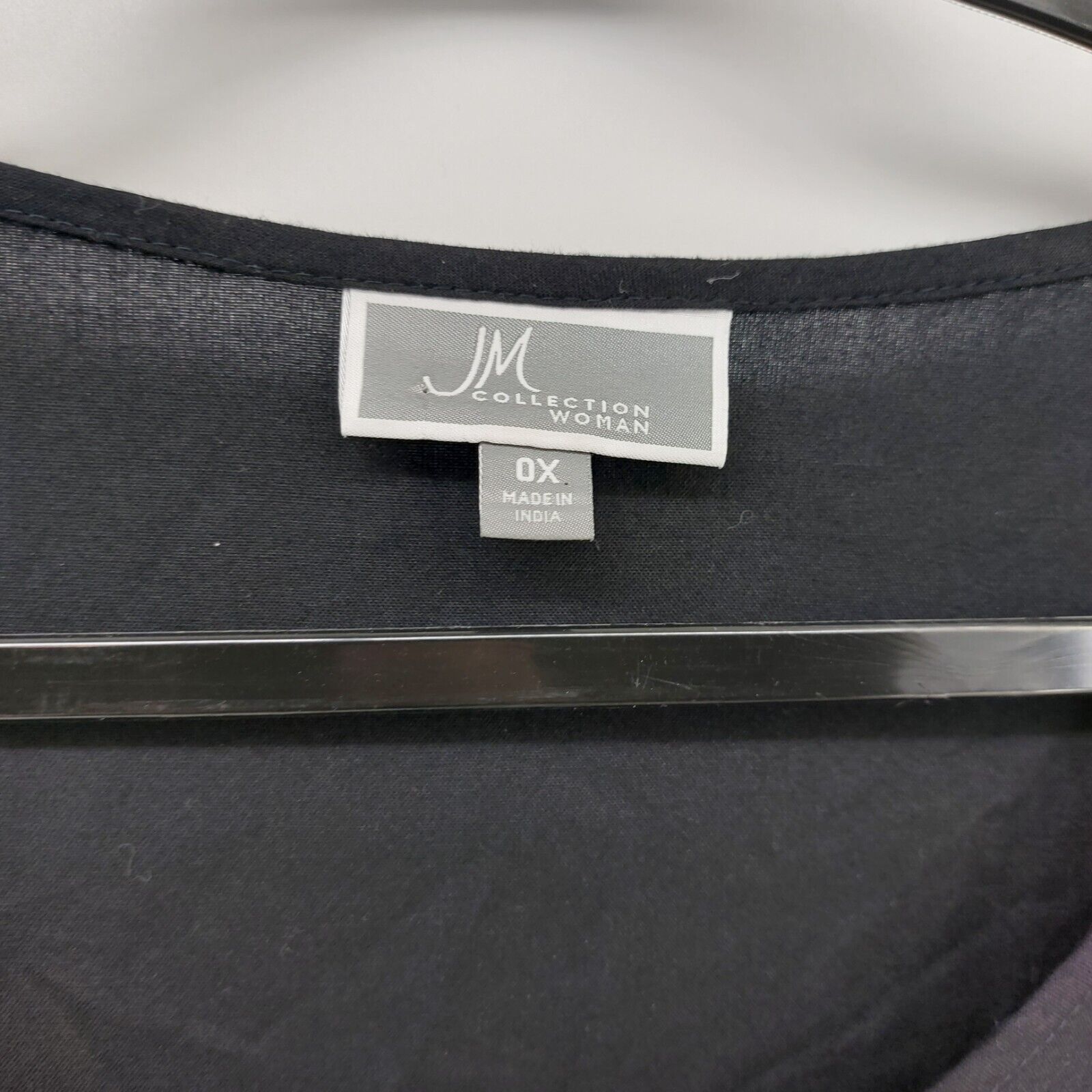 Other JM Collection Womens Black 3/4 Sleeve Blouse Pleated Button Size XL / US 12-14 / IT 48-50 - 10 Thumbnail