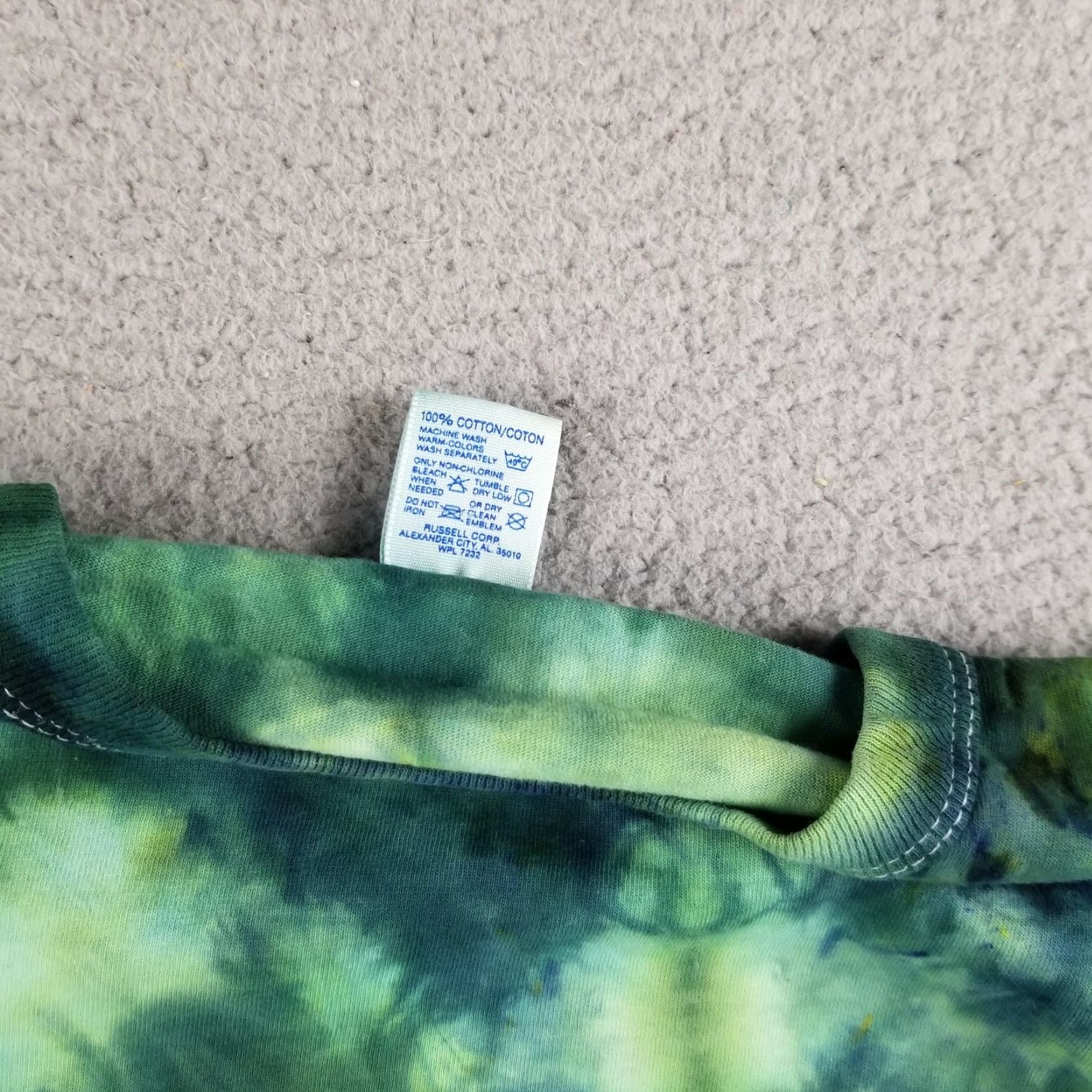 Russell Athletic VTG Russell Athletic T-Shirt Adult Large Crew Neck Short Sleeve Green Cotton 90s Concert Logo Mens Size US L / EU 52-54 / 3 - 6 Thumbnail