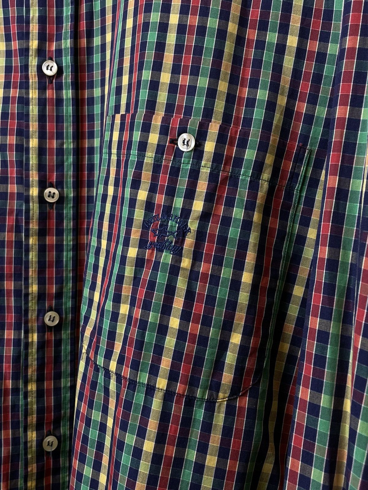 Paul & Shark × Vintage Paul & Shark Luxury Cotton Plaid Shirt Made in Italy Size US L / EU 52-54 / 3 - 4 Thumbnail