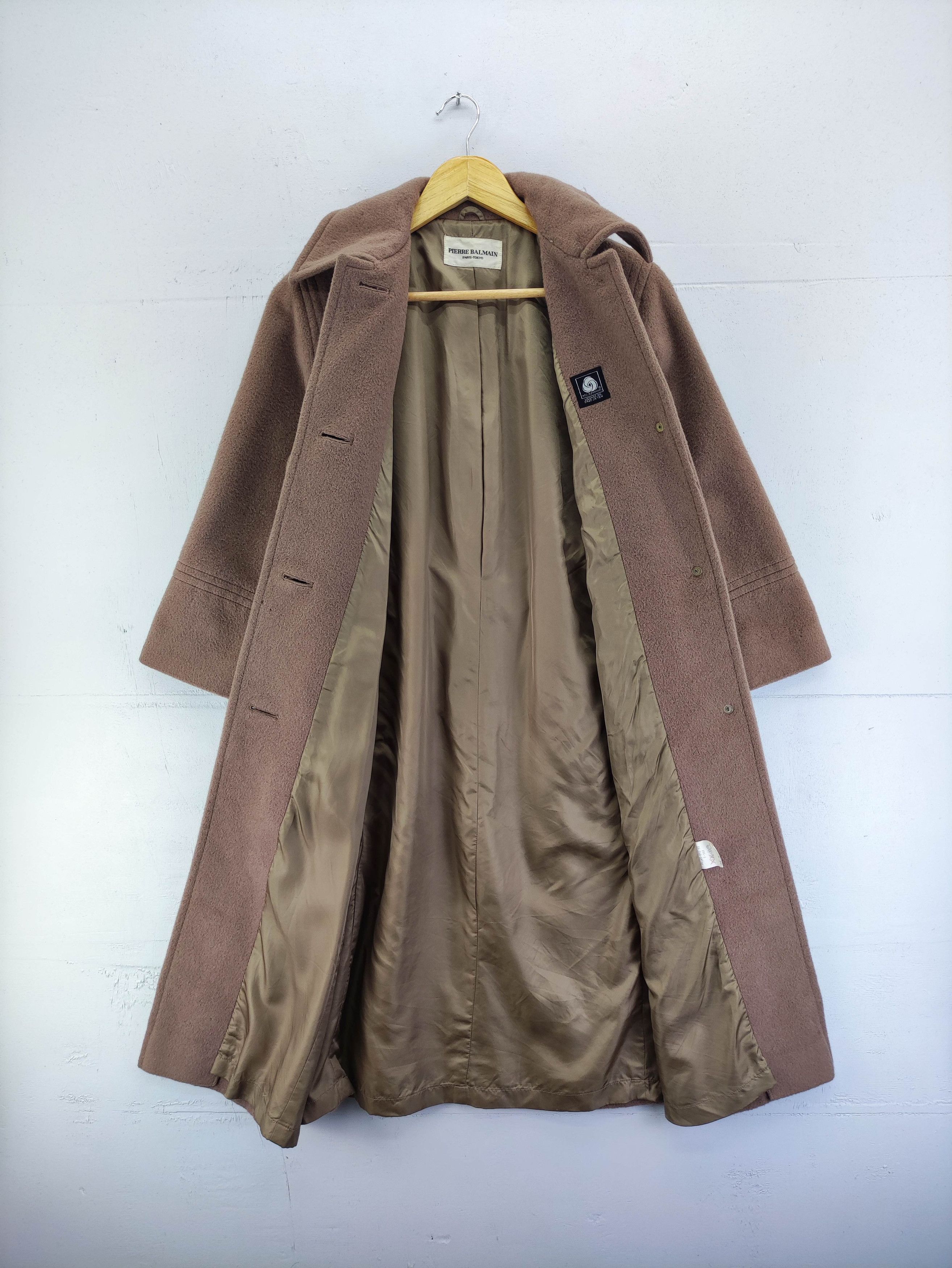 Vintage Pierre Balmain Wool Coat Long Jacket