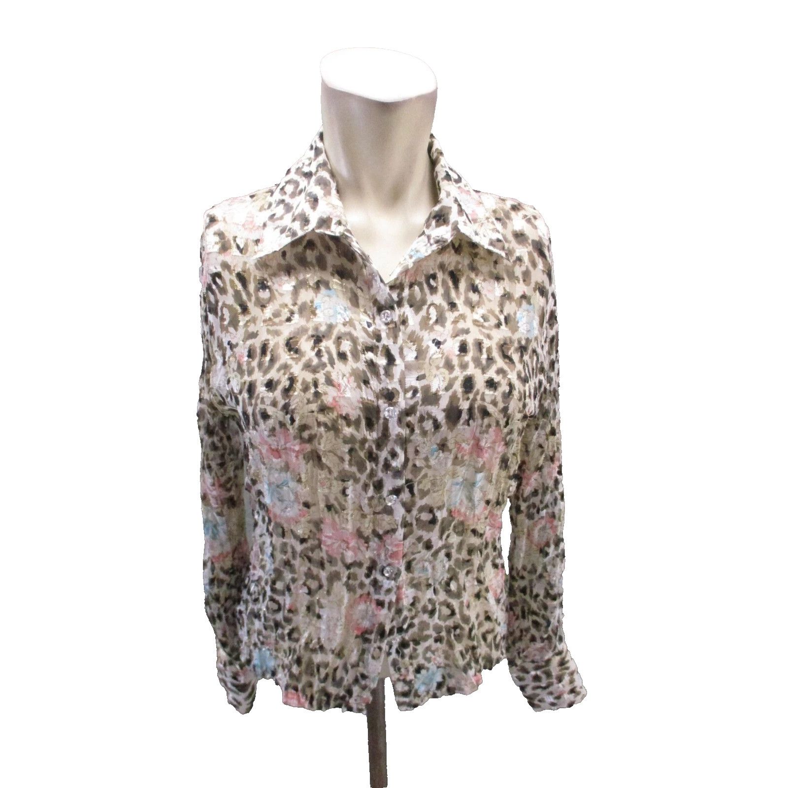 Other Ashley Stewart Plus Women's LIGHTWEIGHT Leopard ANIMAL PRINT Size XXL / US 16-18 / IT 52-54 - 1 Thumbnail