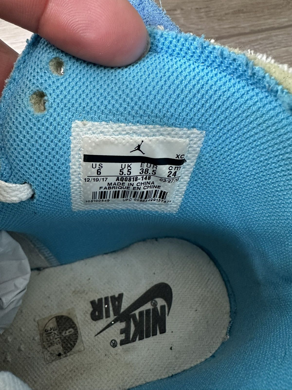 Jordan Brand × Off-White Jordan 1 Retro OG x Off-White High UNC Sz 6 Size US 6 / EU 39 - 10 Thumbnail