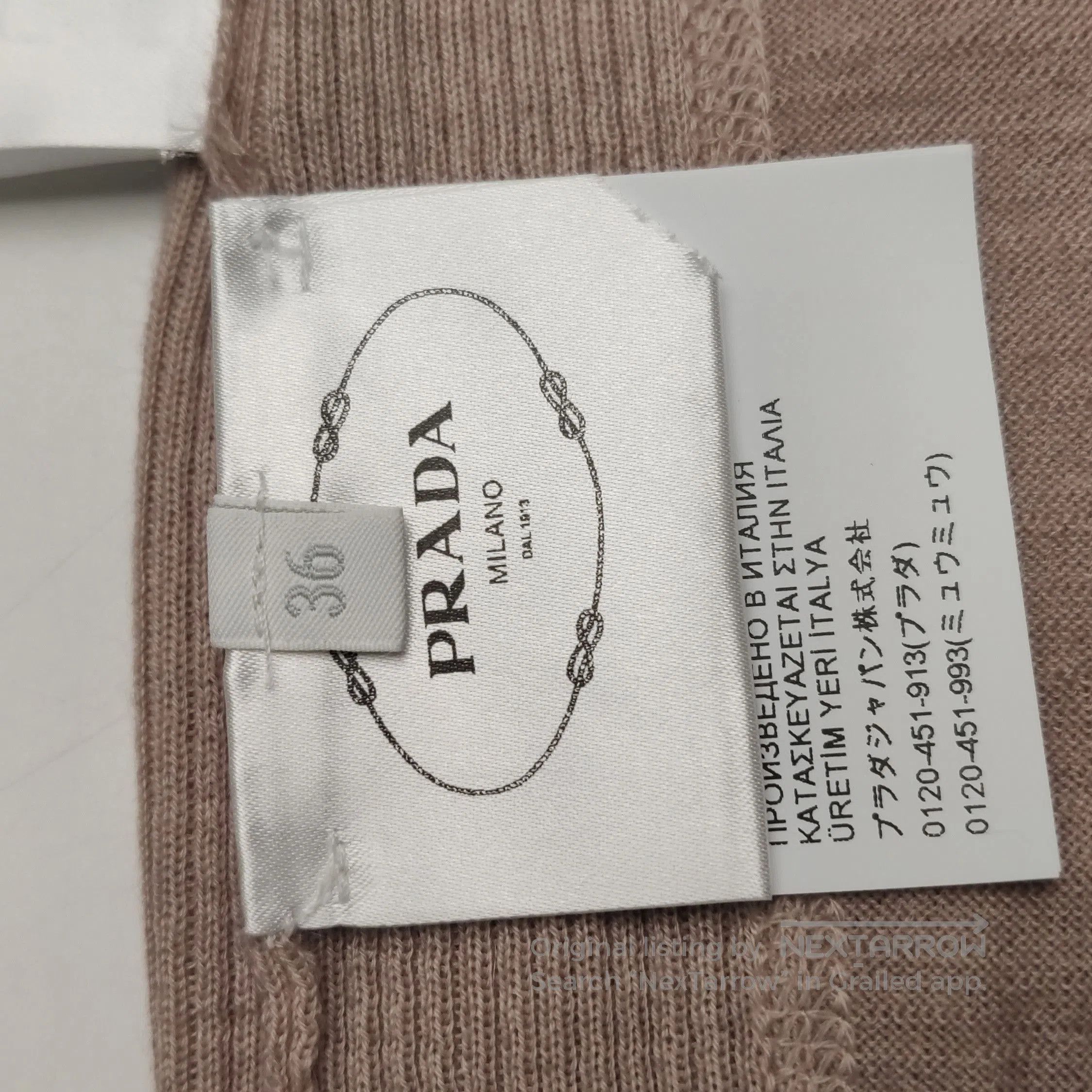 Prada Prada Logo Crew Neck Knit Sweater . Size XXS / US 00 / IT 34 - 9 Thumbnail