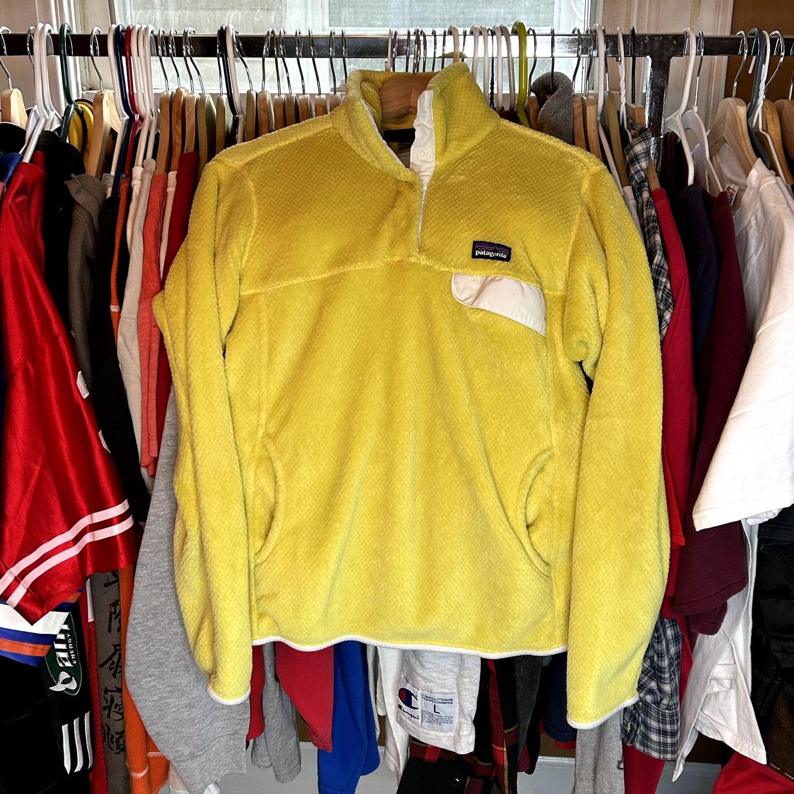 Patagonia Womens Yellow Patagonia Snap Sweater Medium Size M / US 6-8 / IT 42-44 - 1 Thumbnail