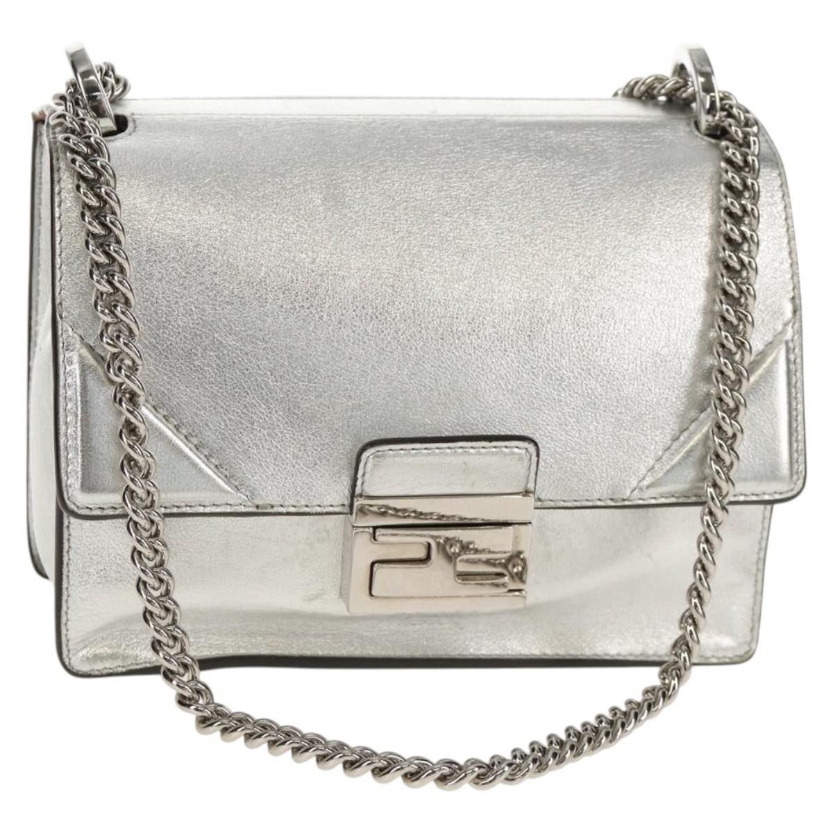 Fendi Fendi Kan U Shoulder Bag silver Size ONE SIZE - 1 Thumbnail
