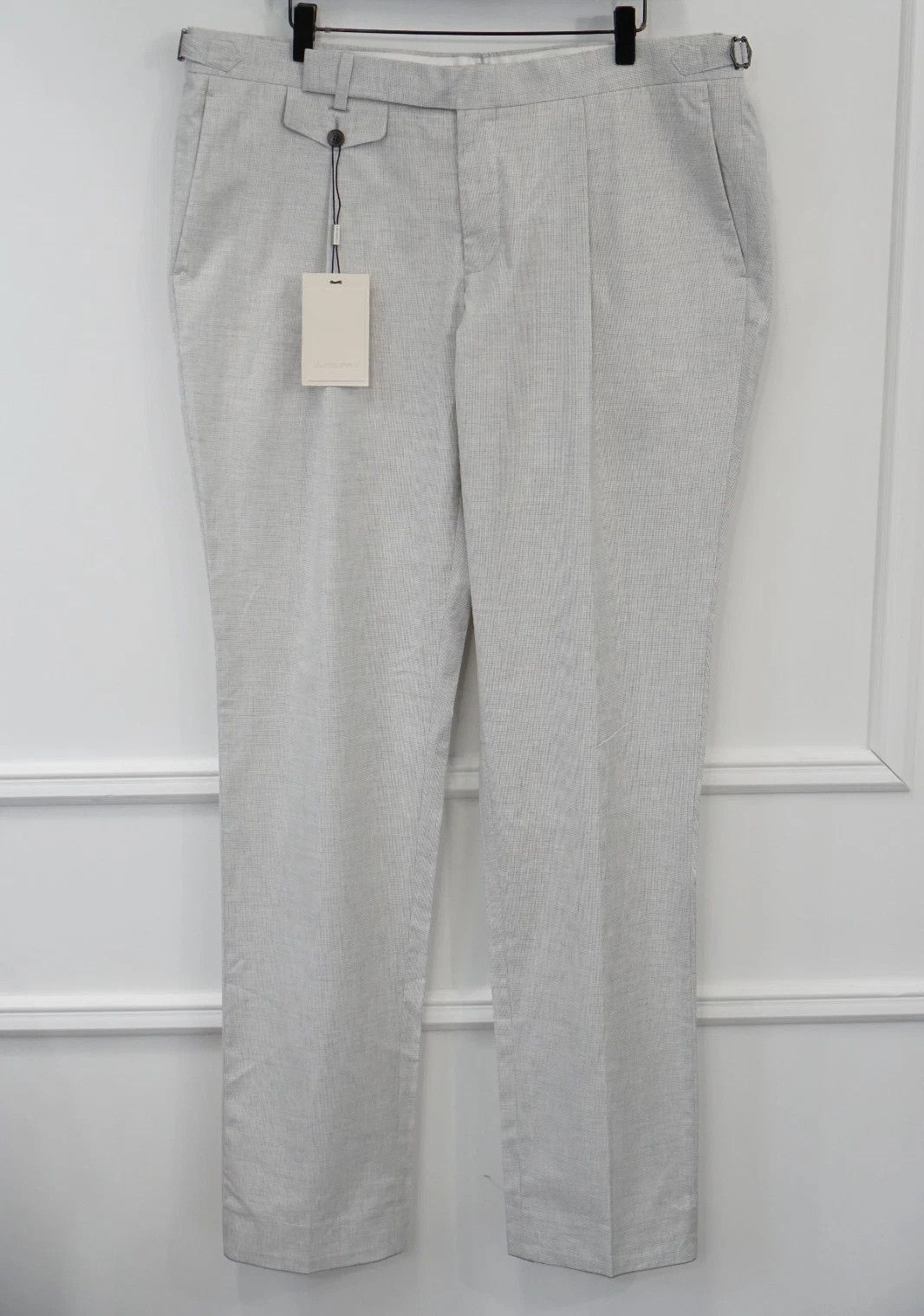 Suitsupply Men Suitsupply Pants Bredwood Grey Cotton Size UK/US46 Size 46R - 1 Thumbnail