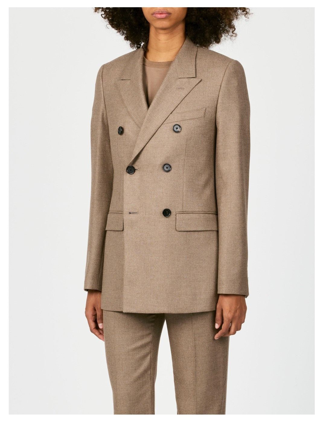 Loro Piana o1srvl11e0526 FAP3807 Double-breasted Jacket in Brown Size L / US 10 / IT 46 - 2 Thumbnail