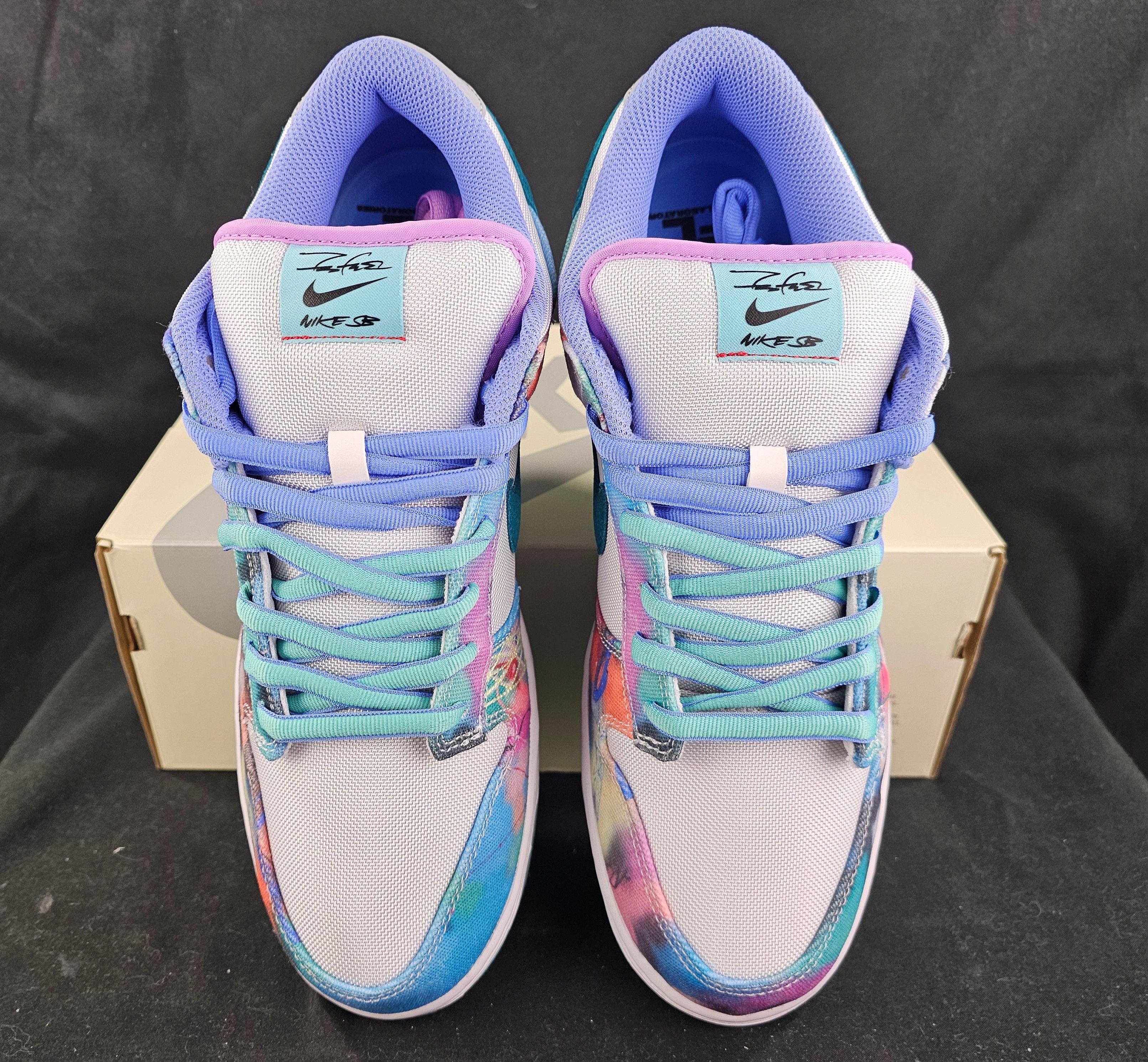 Futura × Nike Nike SB Dunk Low x Futura Laboratories Bleached Aqua NEW Size US 13 / EU 46 - 4 Thumbnail