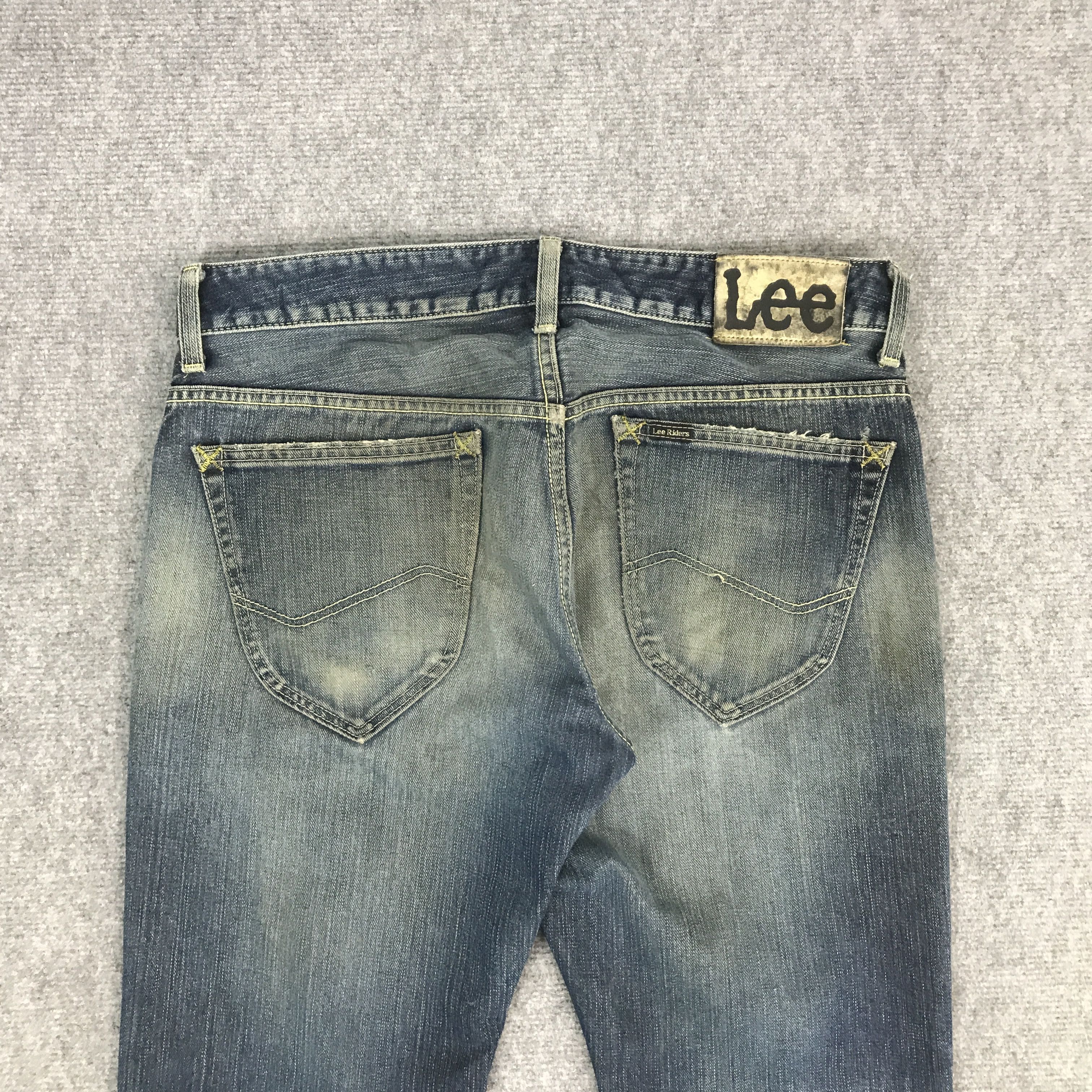 Lee FLARE LEE RIDERS DISTRESSED DENIM PANTS Size US 33 - 5 Thumbnail