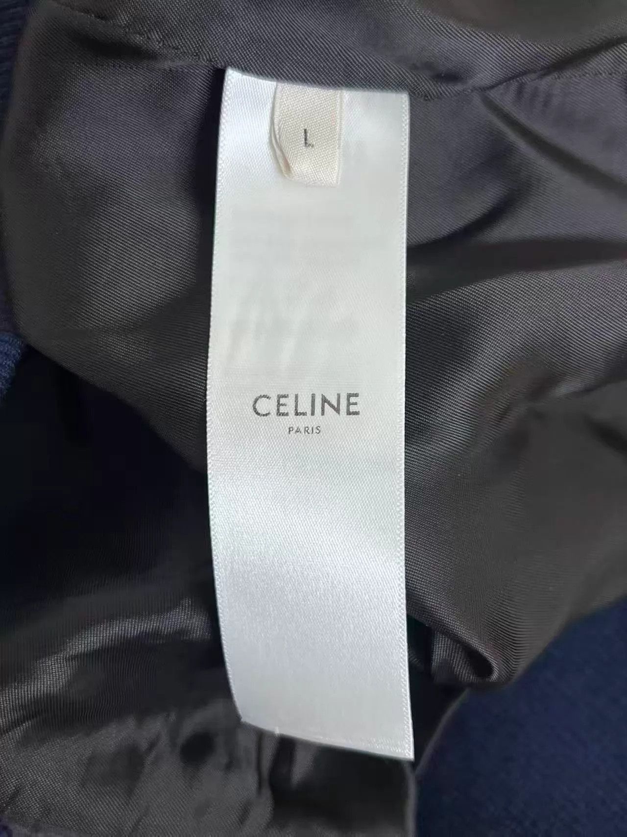 Celine Blue Striped Zip-Up er Jacket Size L Size US L / EU 52-54 / 3 - 3 Thumbnail