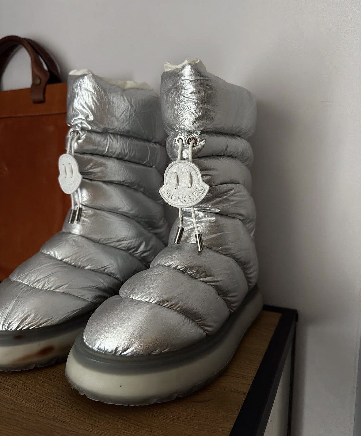 Moncler Moncler Gaia archive metallic-effect snow boots Size US 8 / IT 38 - 2 Thumbnail