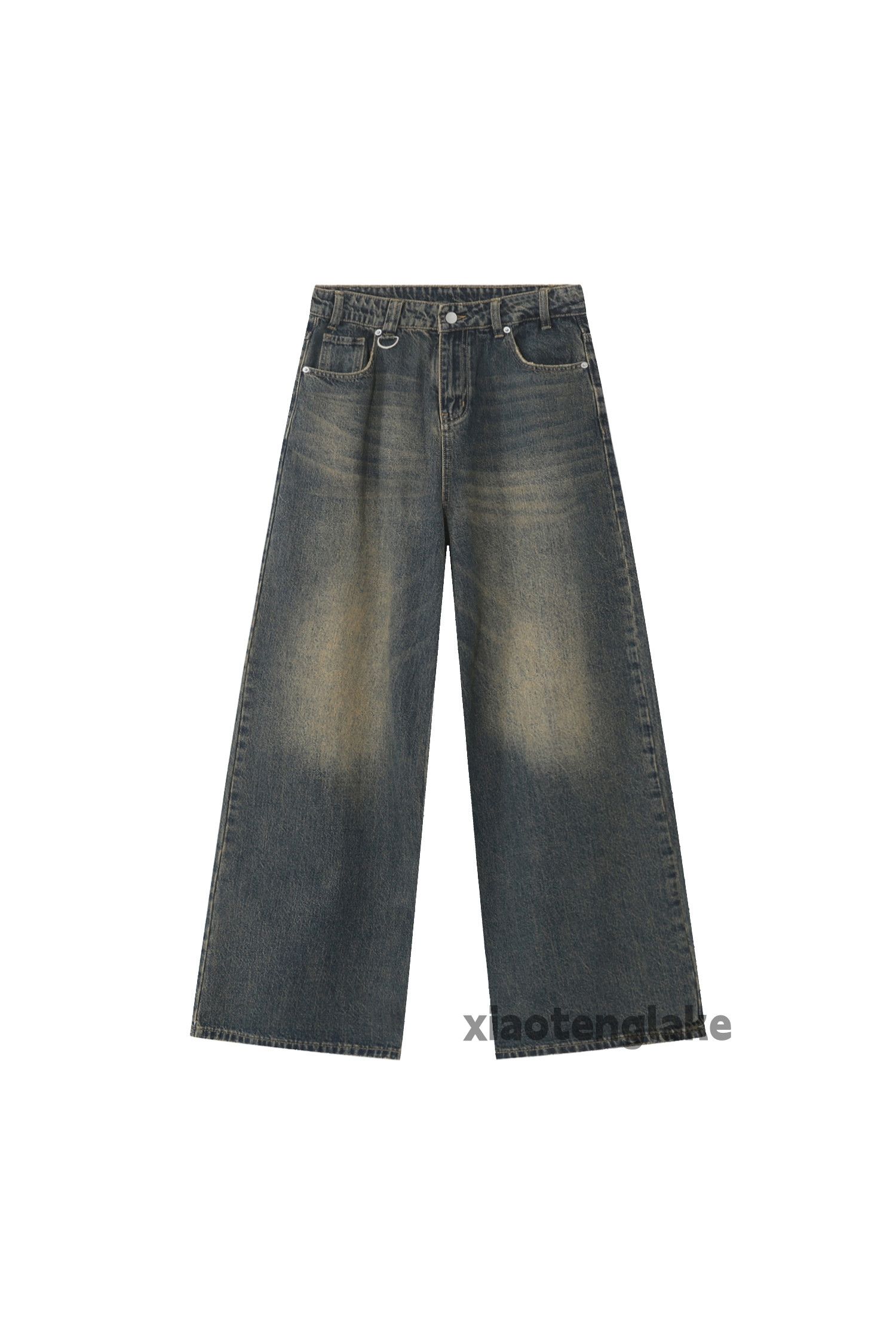 Jean xz vintage washed faded wide w baggy flared jeans Size US 32 / EU 48 - 2 Thumbnail