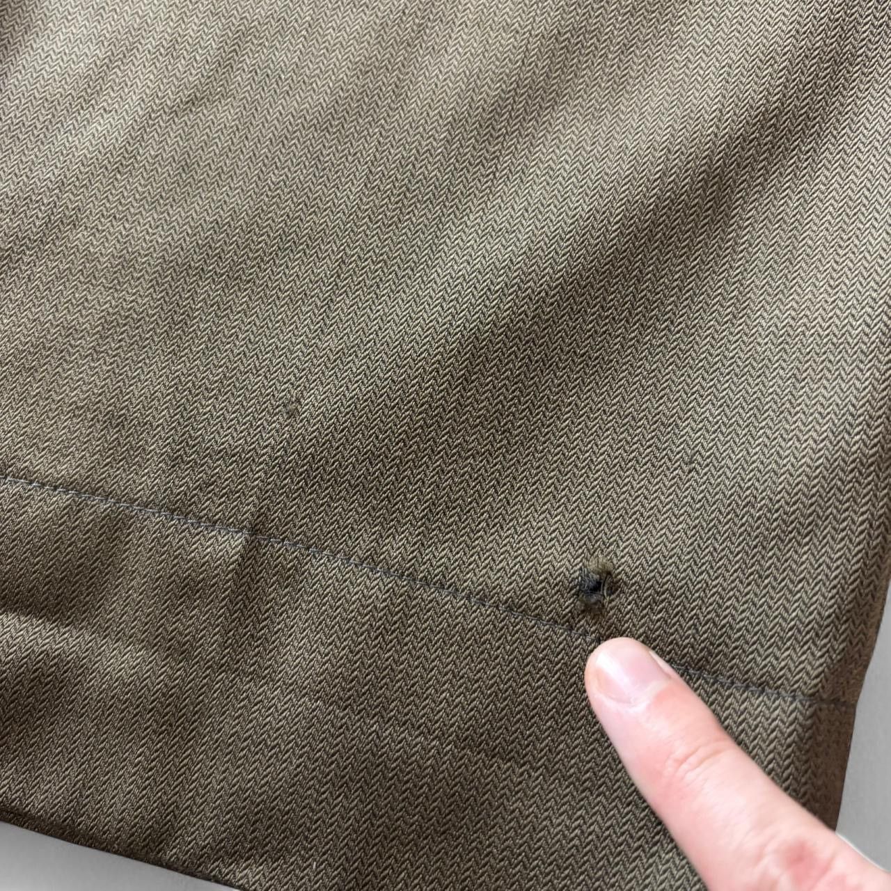 Vintage Vintage Brown 100% Wool Pleated Dress Pants - 39x32.5 Size US 39 - 2 Thumbnail