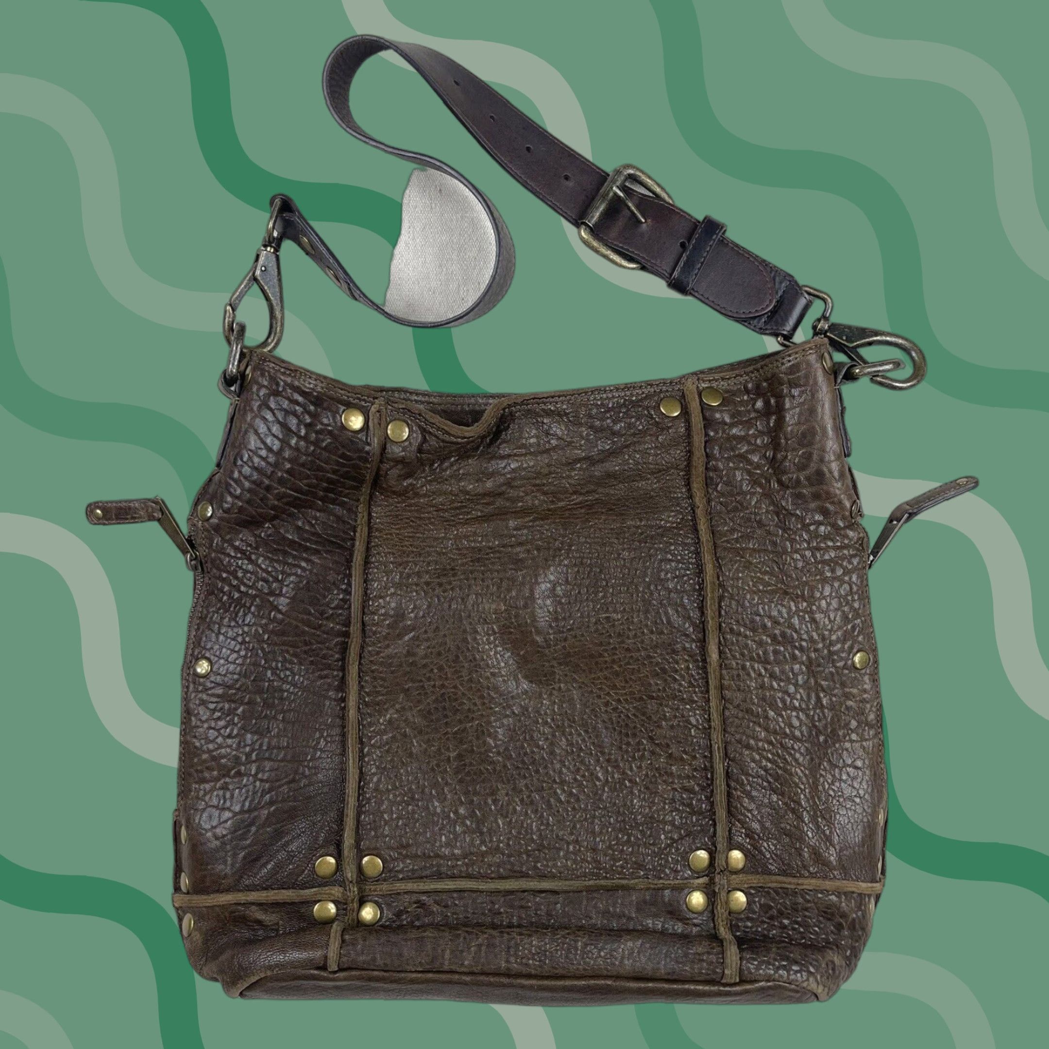 Vintage VINTAGE Will Leather Goods Leather Messenger Bag Shoulder Strap Satchel Medium Brown 15x14 Womens Size ONE SIZE - 1 Thumbnail