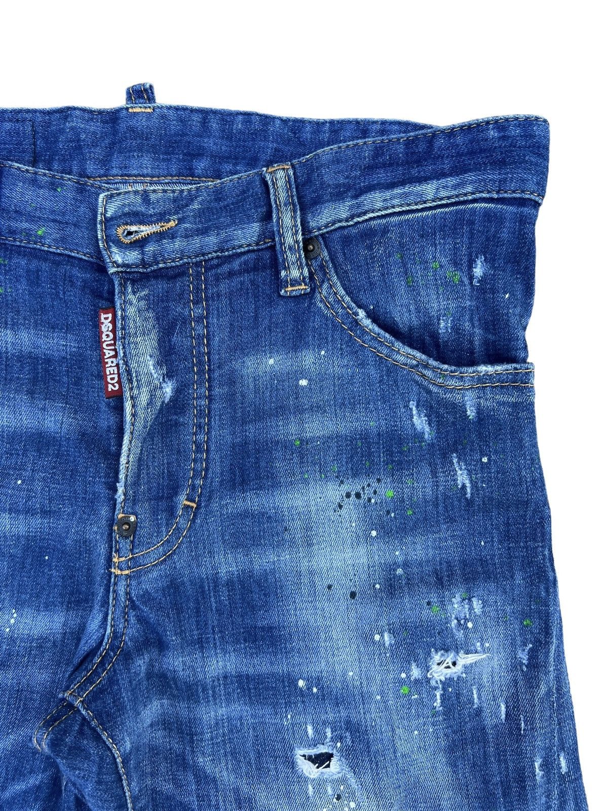 Dsquared2 Dsquared2 Distressed Denim Jeans Slim Fit Size US 29 - 8 Thumbnail