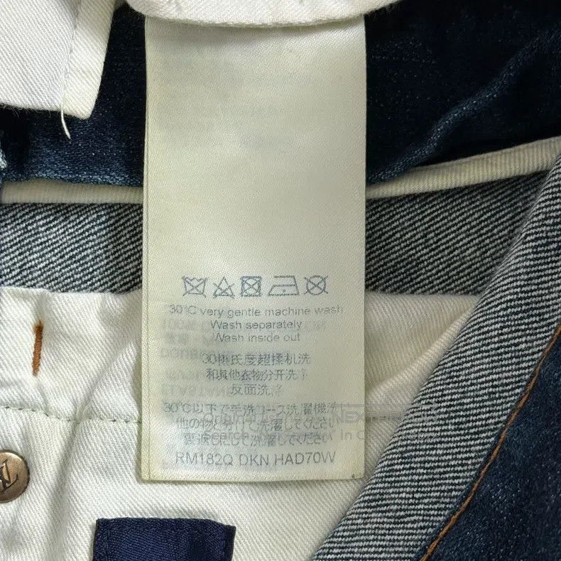 Louis Vuitton Louis Vuitton Back Leather Label Blue Jeans Size US 31 - 6 Thumbnail