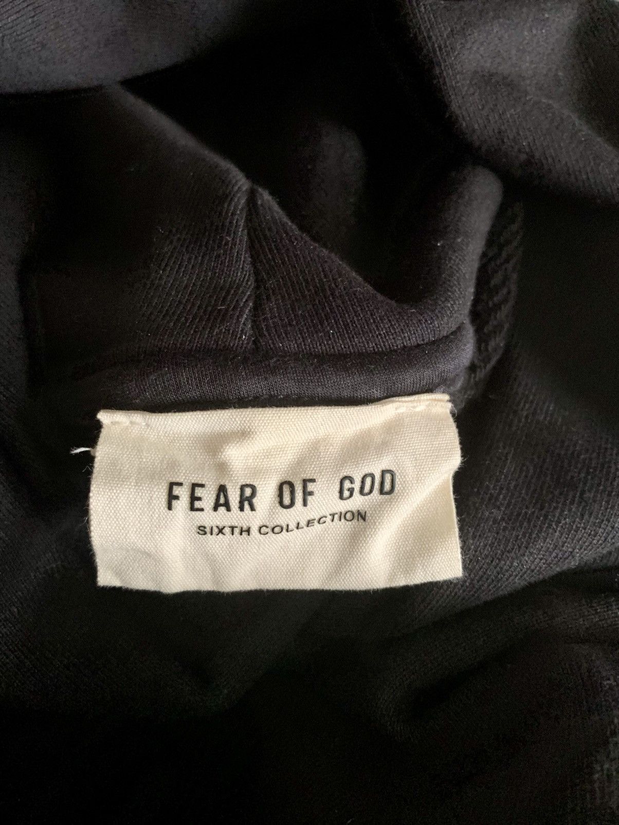Fear of God Fear of God 6th Collection Black FG Hoodie Size US M / EU 48-50 / 2 - 4 Thumbnail
