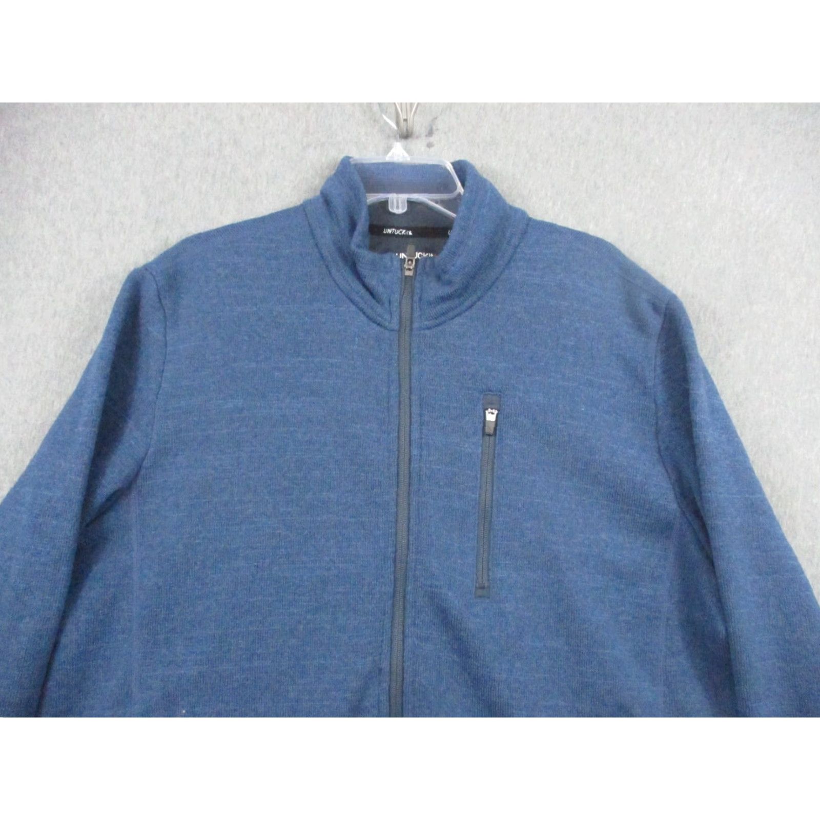 UNTUCKit UNTUCKit Jacket Men's 2XL Navy Stretch Zip Pockets Golf Jacket Mens 2XL Navy Zip Pockets Stretch Wind-Resistant Logo Zipper Golf Untuckit Size US XXL / EU 58 / 5 - 4 Thumbnail