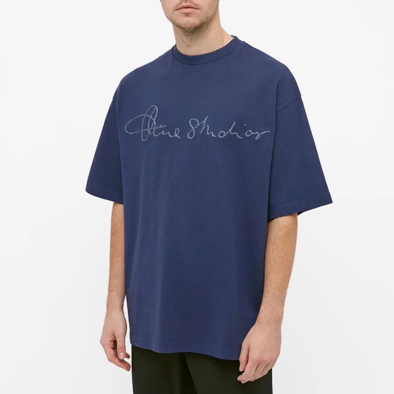 Acne Studios o1y1024 Oversize T-Shirt in Blue Size US XXS / EU 40 - 5 Thumbnail