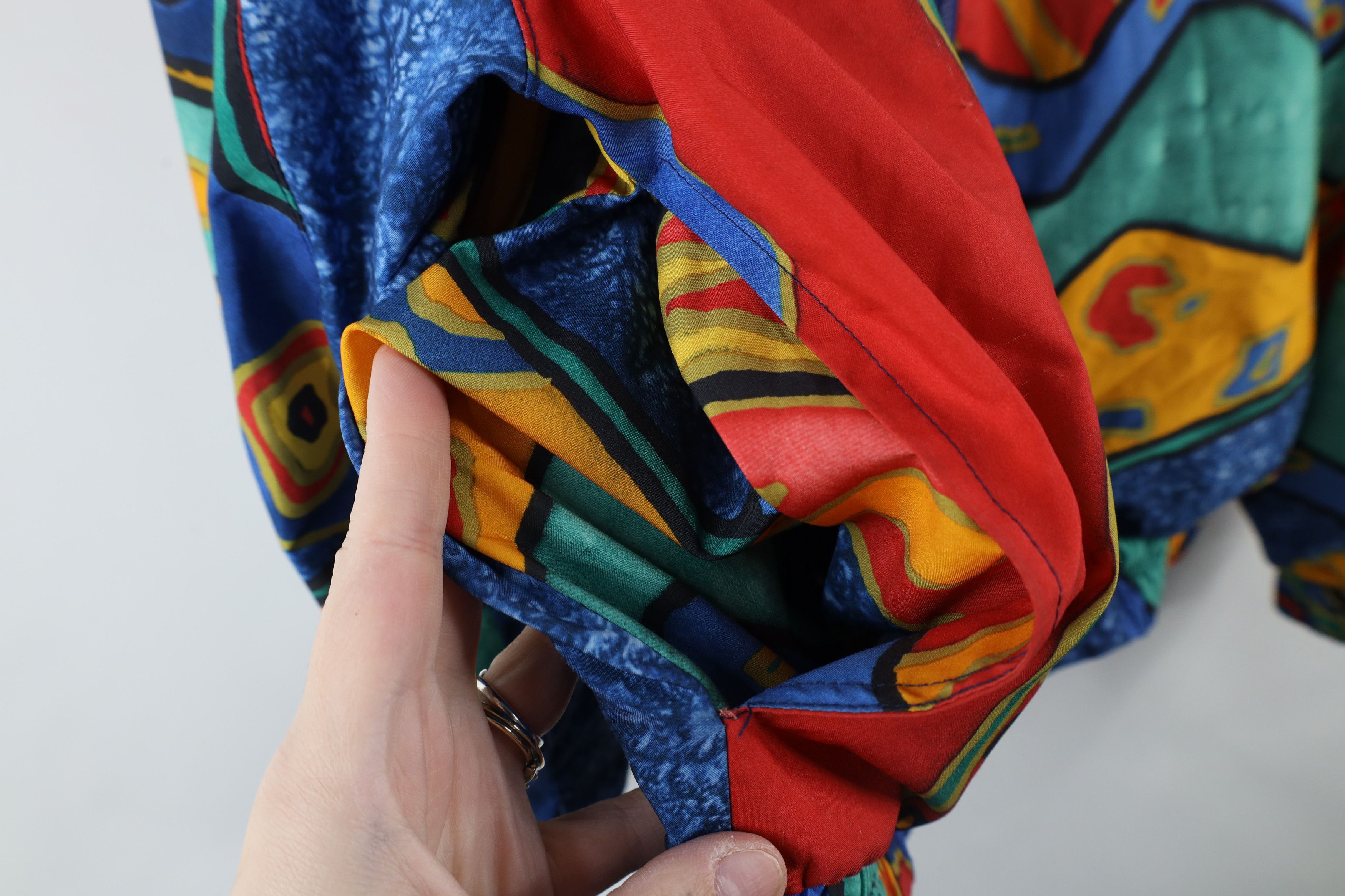 Vintage Vintage 90s Streetwear Abstract Lined Windbreaker Jacket USA Size M / US 6-8 / IT 42-44 - 6 Thumbnail
