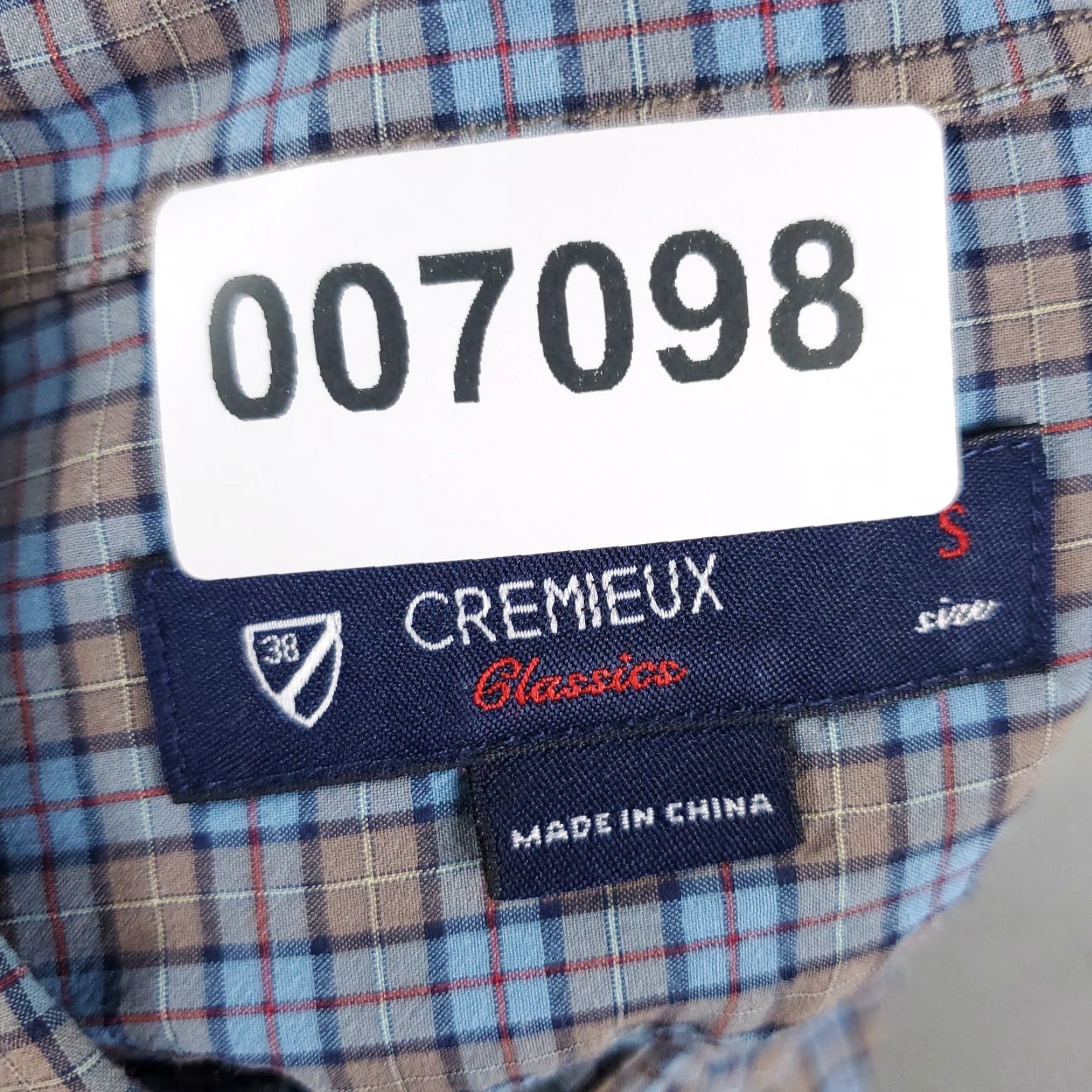 Cremieux Daniel Cremieux Men's Blue Plaid Long Sleeve Button-Up Shirt Size Small Size US S / EU 44-46 / 1 - 7 Thumbnail