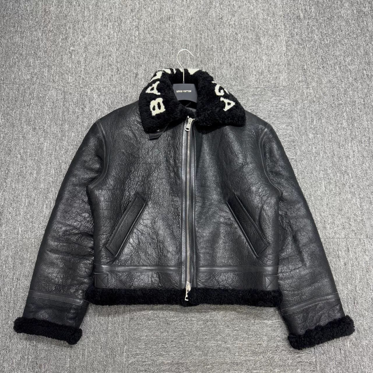 Balenciaga Balenciaga Collar Logo Shearling Jacket Size US L / EU 52-54 / 3 - 1 Thumbnail