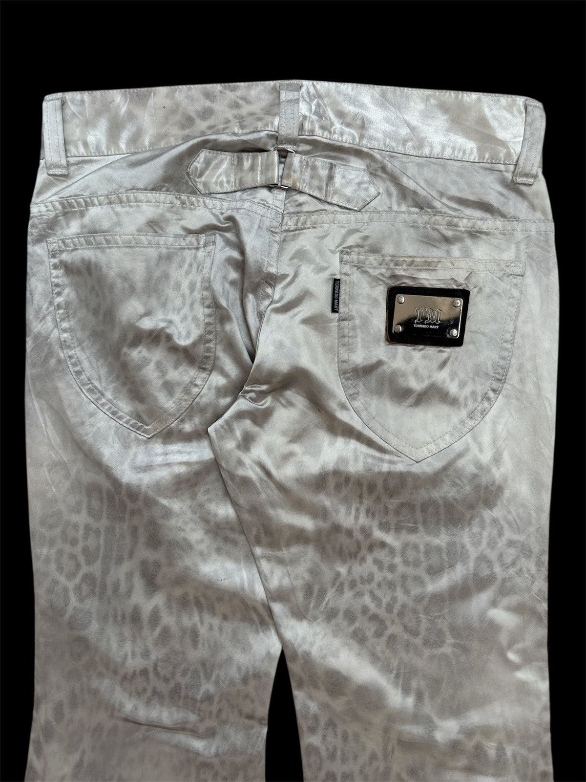 Tornado Mart Metallic Leopard Flared Pants Size US 30 / EU 46 - 4 Thumbnail
