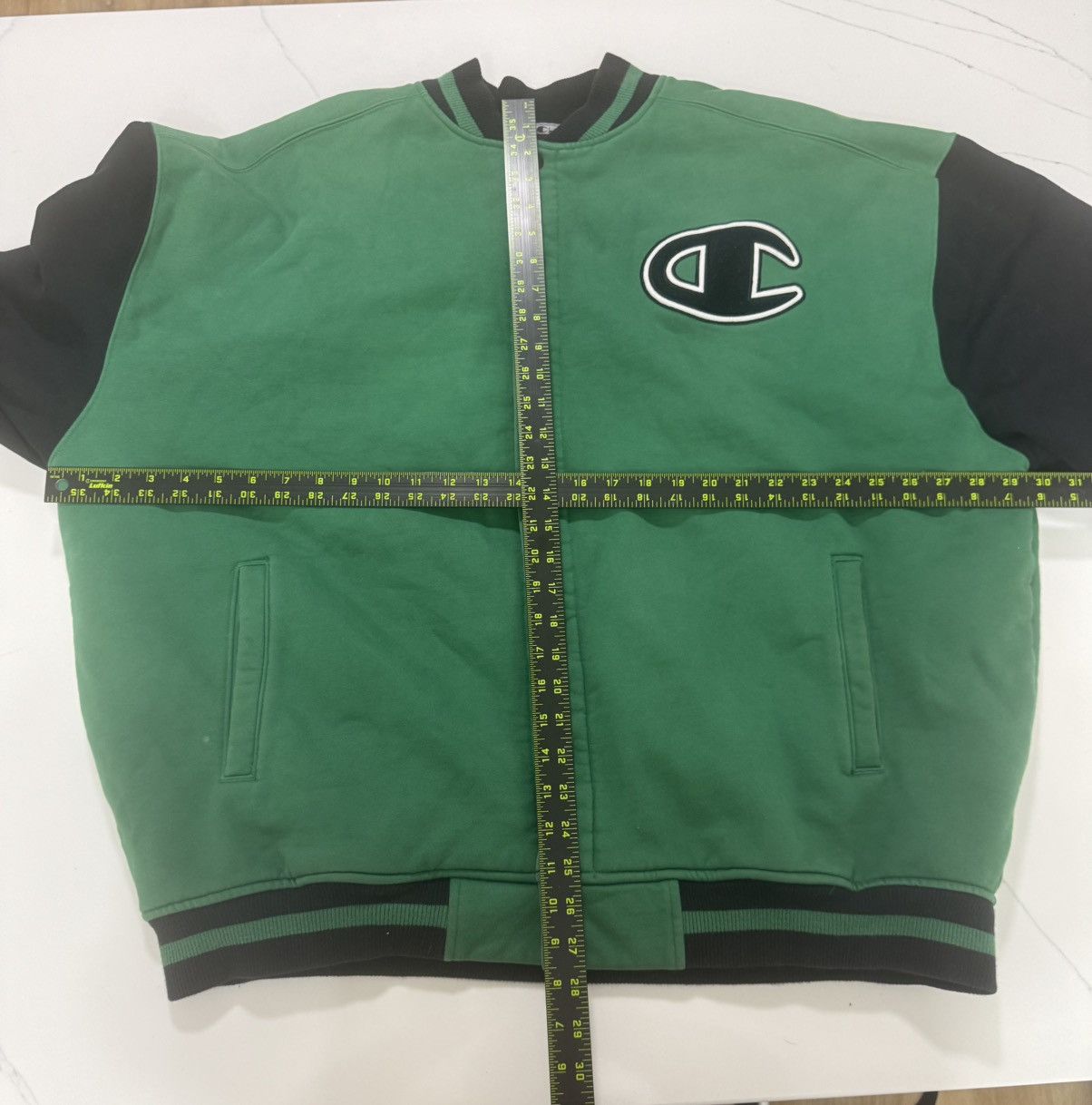 Champion Champion varsity jacket in green and black Size US XXL / EU 58 / 5 - 4 Thumbnail