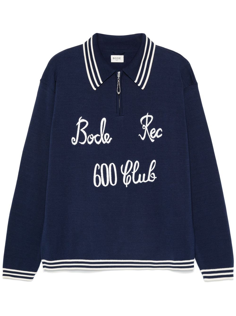 Bode 760USD Club Long-Sleeved Polo - Navy Size US L / EU 52-54 / 3 - 9 Thumbnail