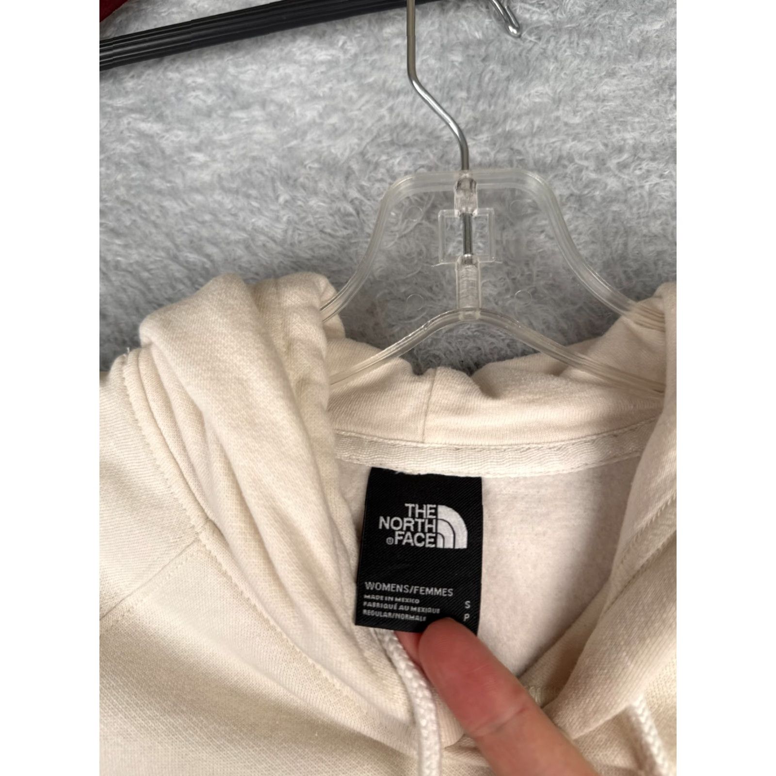 The North Face The North Face Hoodie Womens Small Beige Cotton Blend Jersey Pocket Size S / US 4 / IT 40 - 7 Thumbnail