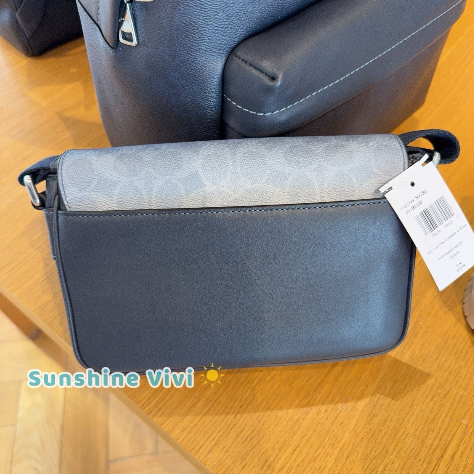 Coach NWT Coach Jack Small Flap Crossbody Bag Ombre Blue CDZ98 Size ONE SIZE - 6 Thumbnail