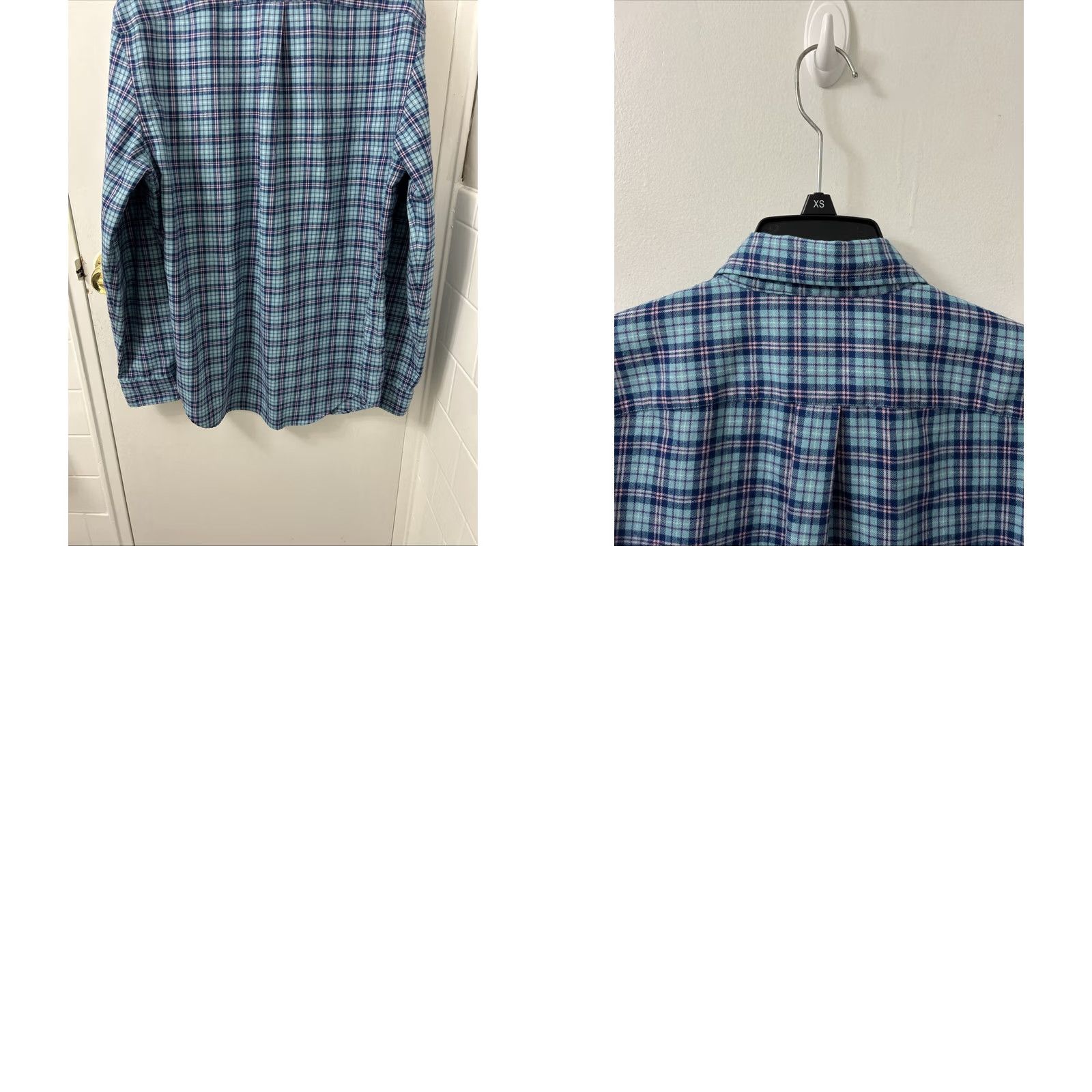 Vineyard Vines Vineyard Vines Performance Shirt Mens S Blue Pink Plaid Classic Fit Murray L/S Size US S / EU 44-46 / 1 - 9 Thumbnail