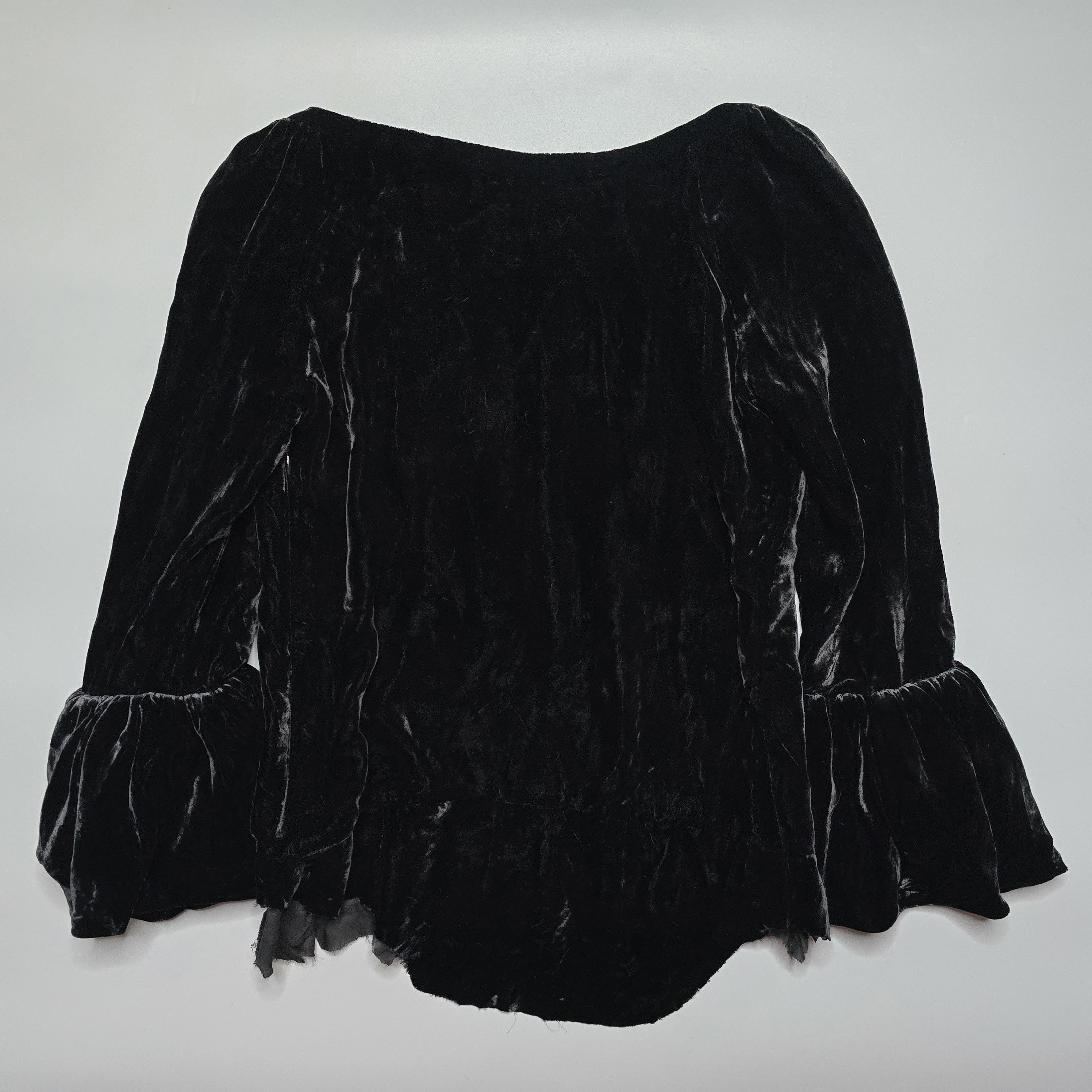 Balmain Balmain by Christophe Decarnin - Velvet Blouse Size XS / US 0-2 / IT 36-38 - 2 Thumbnail