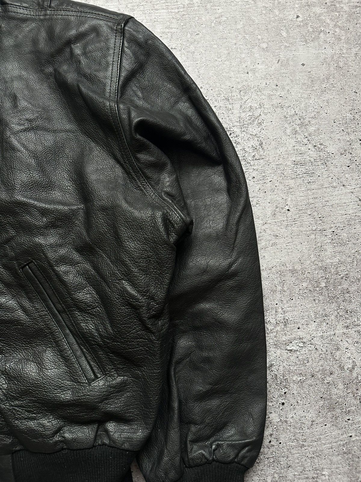 Vintage Vintage U-boot by Riccardo Leather Bomber Jacket Size US L / EU 52-54 / 3 - 5 Thumbnail