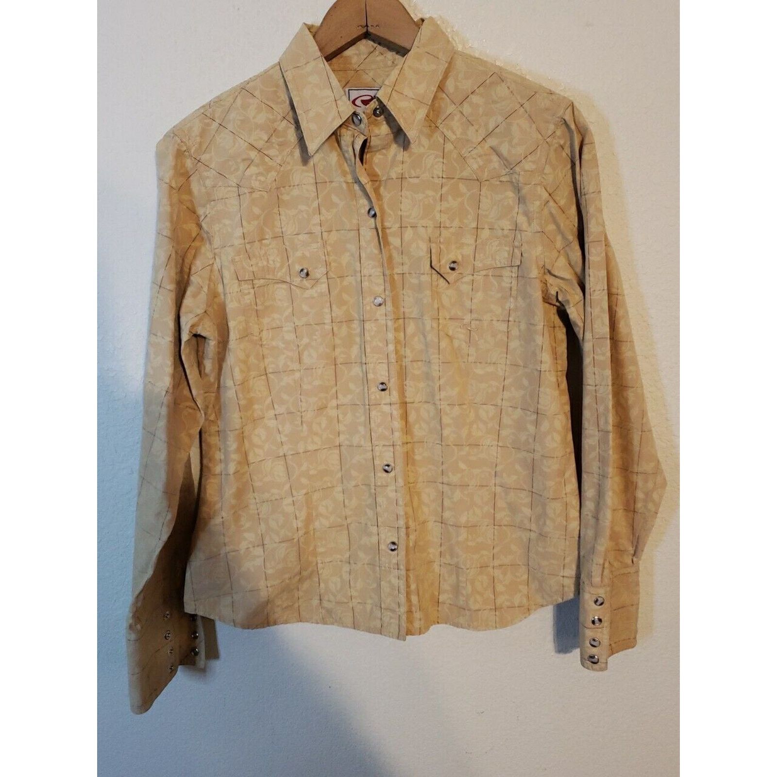 Roper Roper Womens Medium Western PearlSnap Shirt Floral Vines Size M / US 6-8 / IT 42-44 - 16 Thumbnail