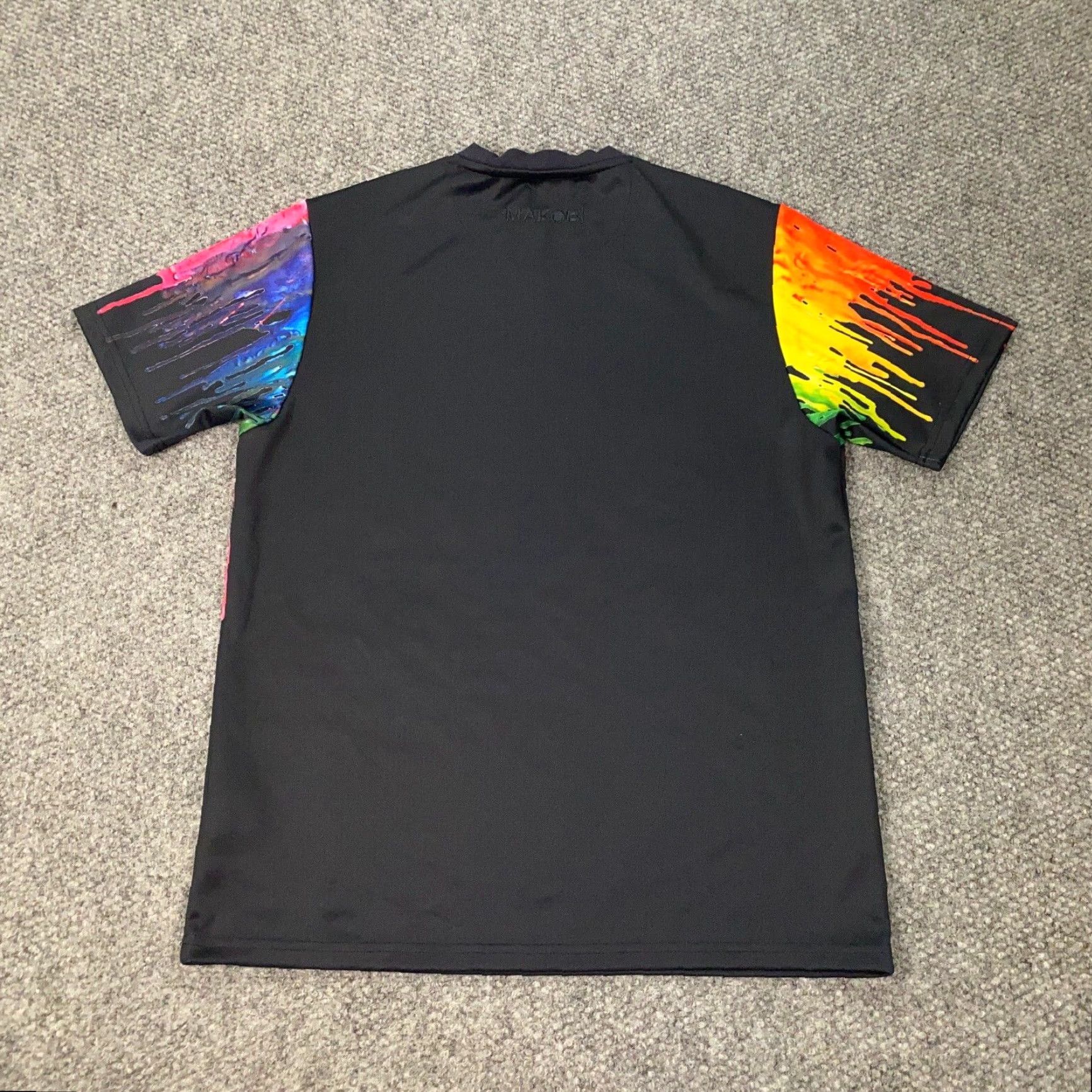 Vintage Makobi Shirt Mens Medium Black Originals Paint Short Sleeve Shirt Size US M / EU 48-50 / 2 - 7 Thumbnail