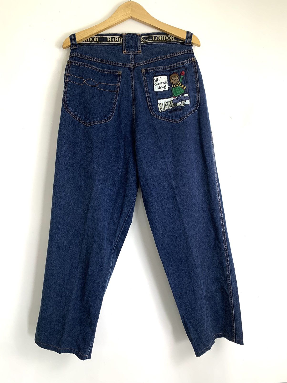 Hardy Amies HARDY AMIES JEANS PANT EMBROIDERY POCKET Size US 31 - 2 Thumbnail