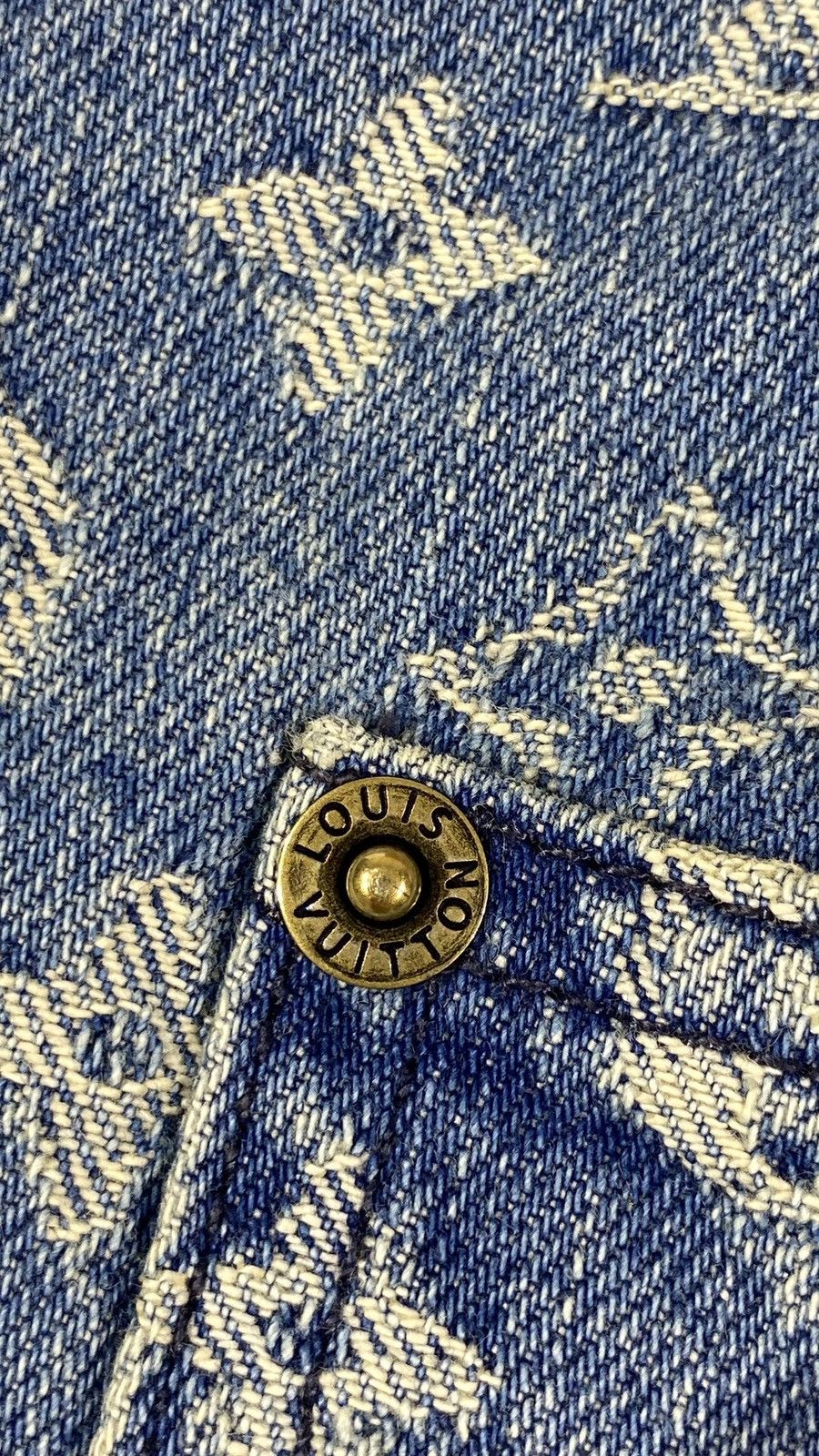 Louis Vuitton × Supreme Louis Vuitton X SUPREME 1 OF 1 Sample Carpenter Denim Jeans Size US 30 / EU 46 - 20 Thumbnail